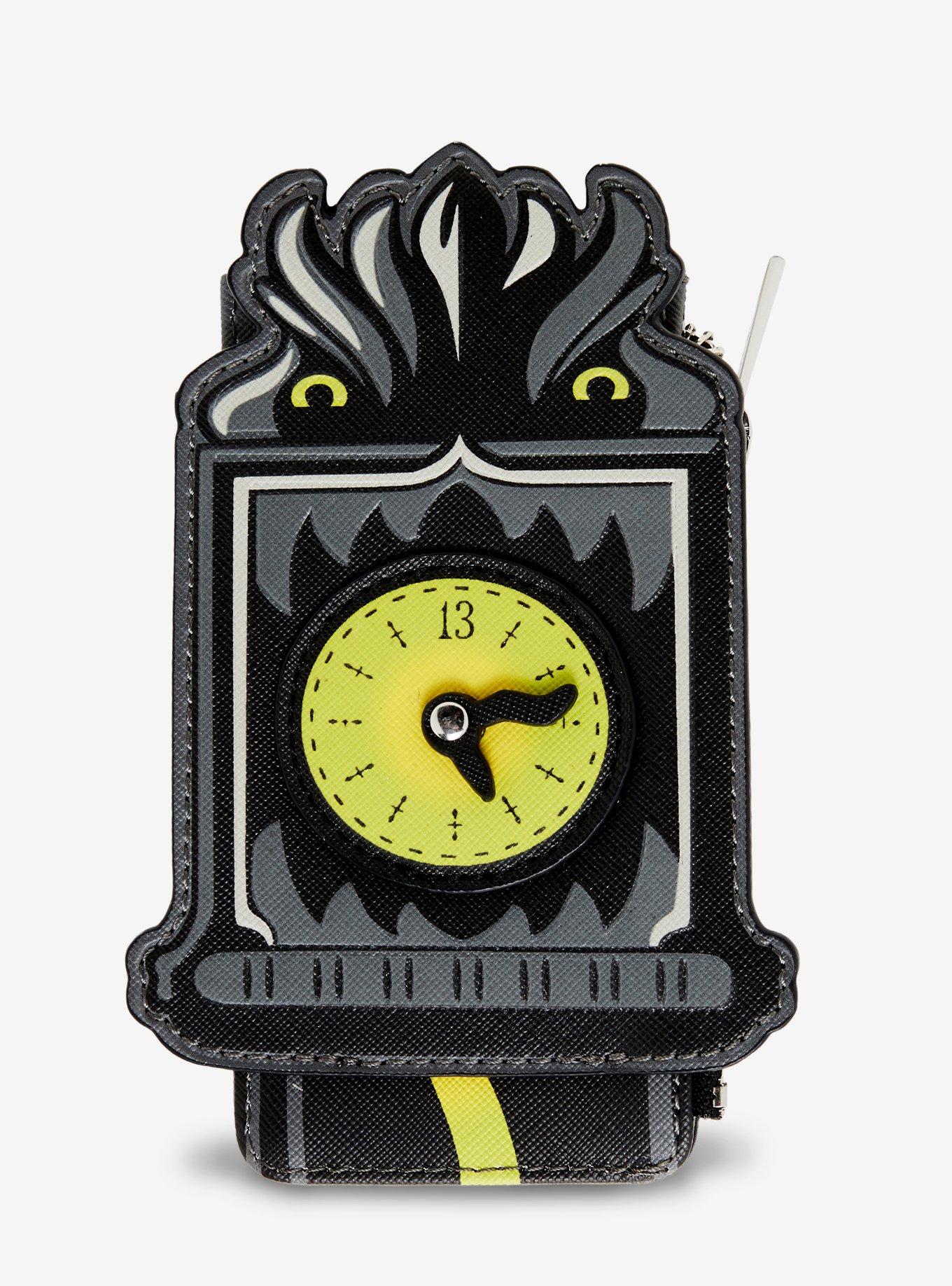 Loungefly Disney The Haunted Mansion Clock Glow-In-The-Dark Cardholder, , hi-res