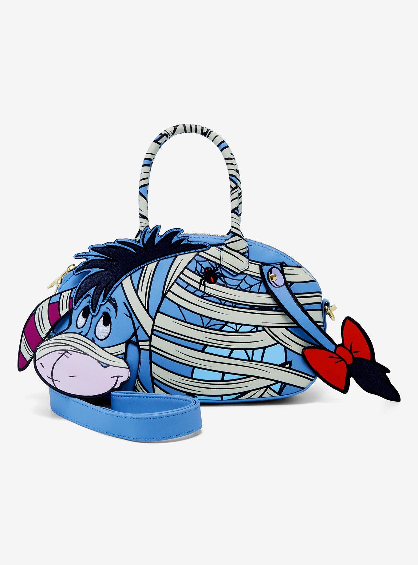 Loungefly Disney Winnie the Pooh Mummy Eeyore Figural Glow-In-The-Dark Crossbody Bag, , hi-res