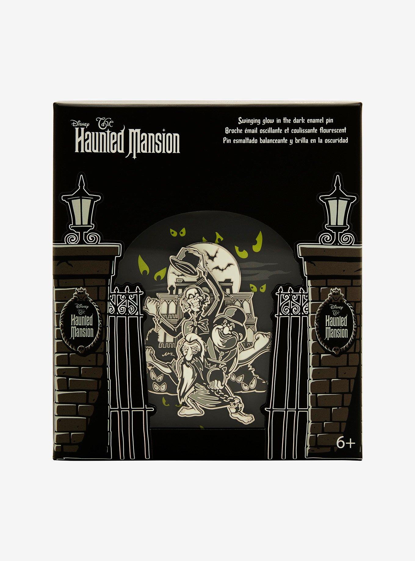 Loungefly Disney The Haunted Mansion Hitchhiking Ghosts Swinging Glow-in-the-Dark Limited Edition Enamel Pin, , hi-res