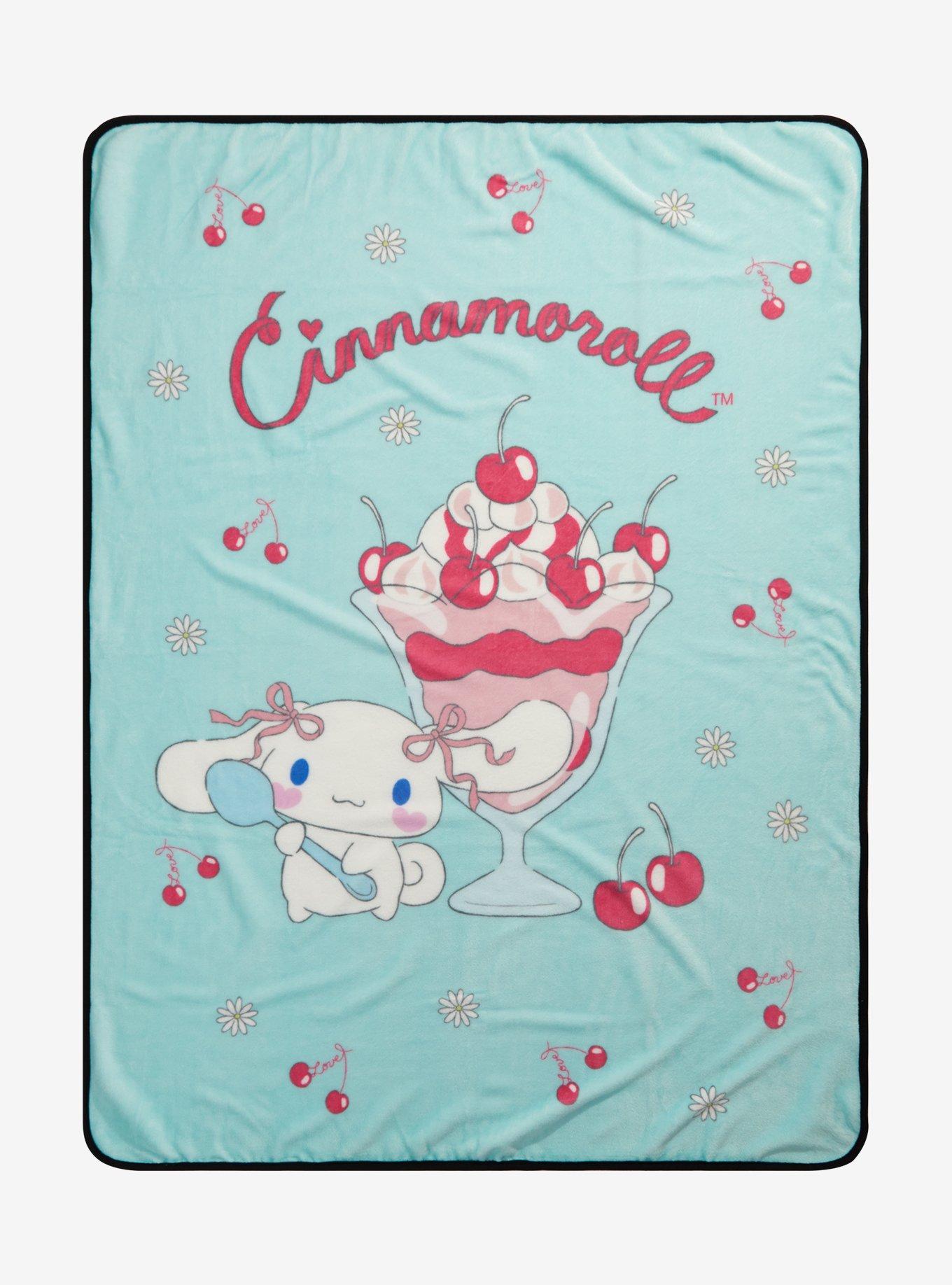 Cinnamoroll Ice Cream Sundae Throw Blanket