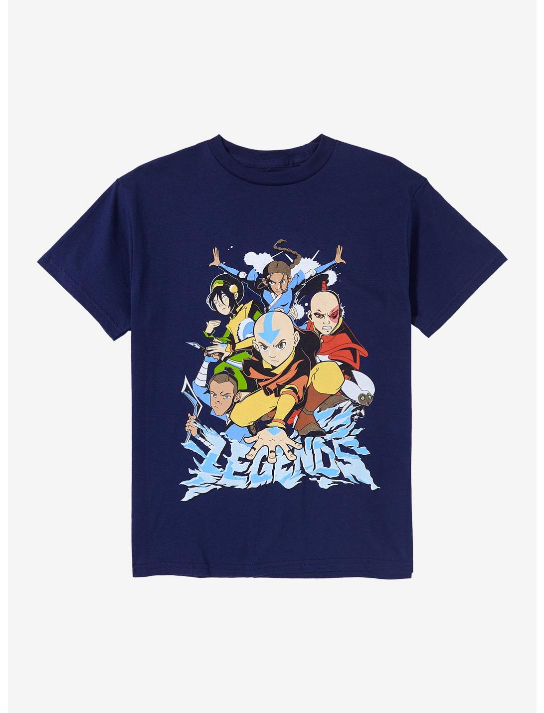 Avatar: The Last Airbender Group Portrait Youth T-Shirt, NAVY, hi-res