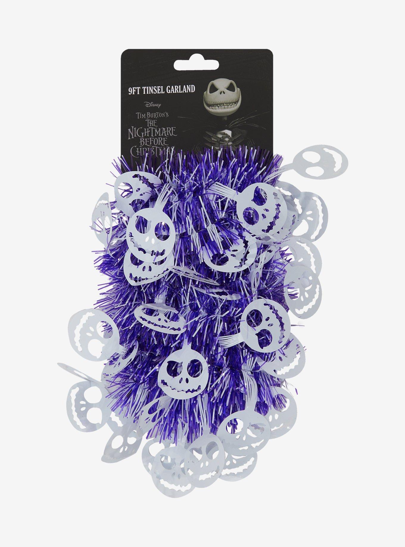 The Nightmare Before Christmas Jack Purple Tinsel Garland, , hi-res