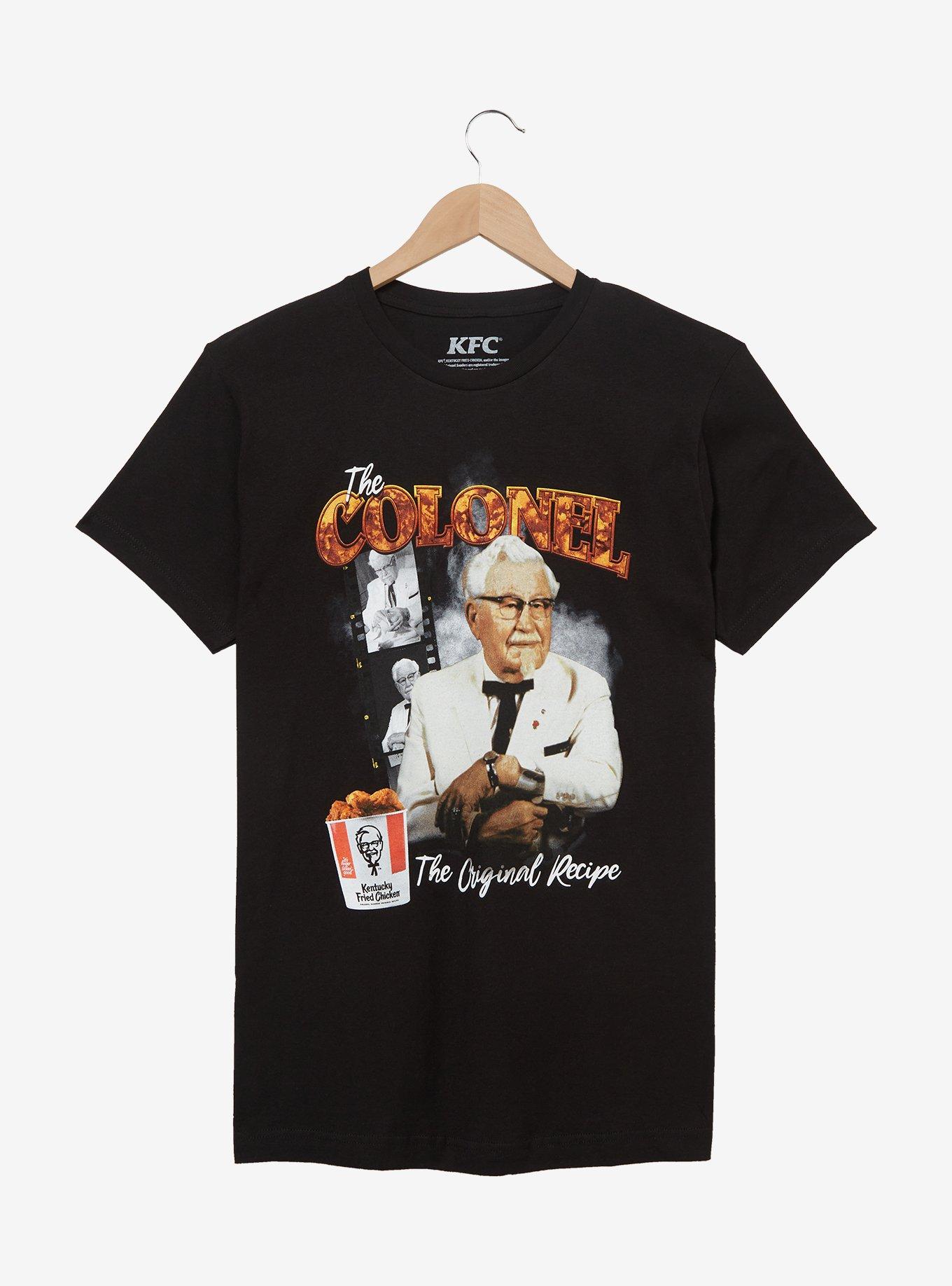 KFC Colonel Sanders Retro Mult-Portrait T-Shirt - BoxLunch Exclusive, BLACK, hi-res