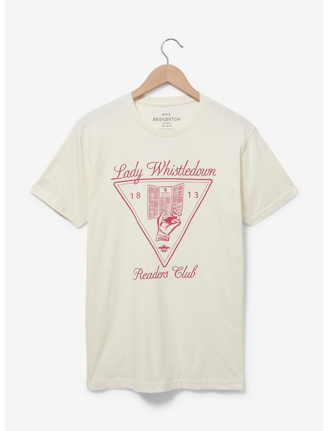 Bridgerton Lady Whistledown Readers Club Women's T-Shirt — BoxLunch Exclusive, NATURAL, hi-res