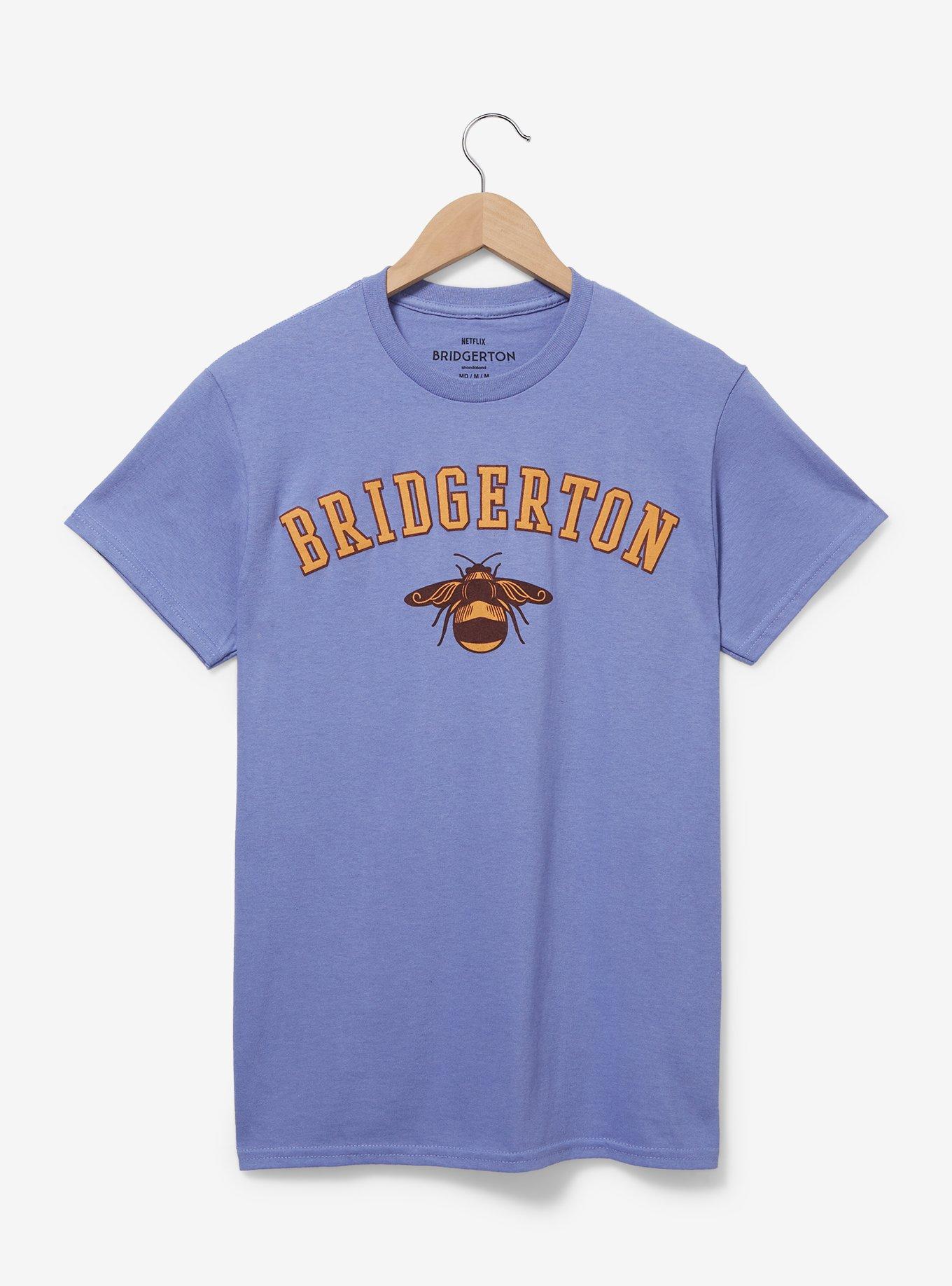 Bridgerton Bee Logo Women's T-Shirt - BoxLunch Exclusive, LIGHT PURPLE, hi-res