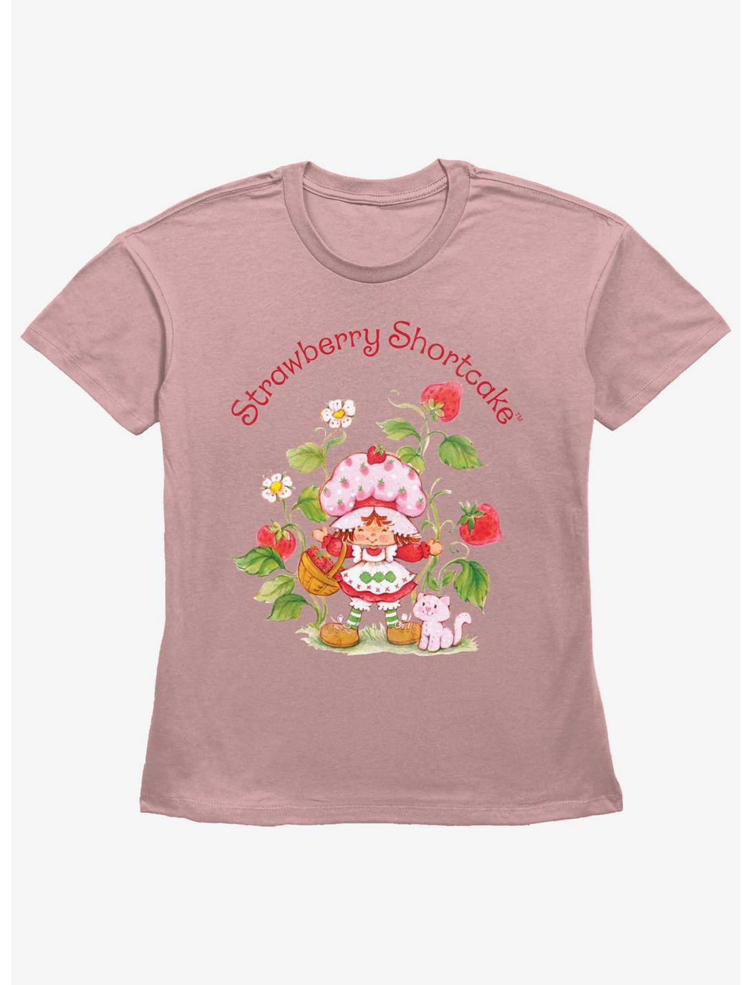 Strawberry Shortcake Custard Cat Girls Straight Fit T-Shirt, DESERTPNK, hi-res