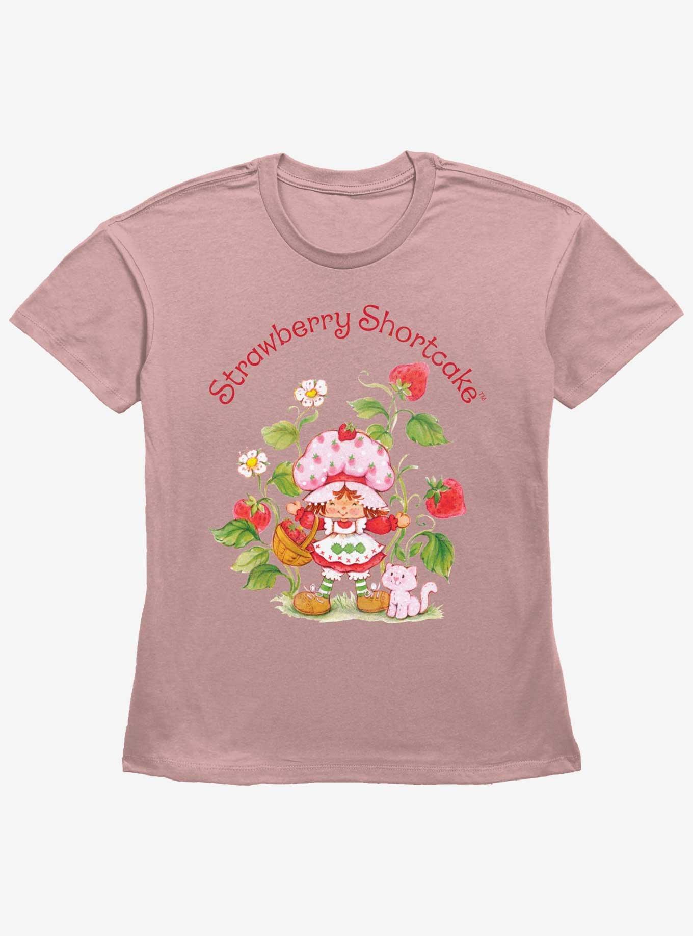 Strawberry Shortcake Custard Cat Girls Straight Fit T-Shirt, , hi-res