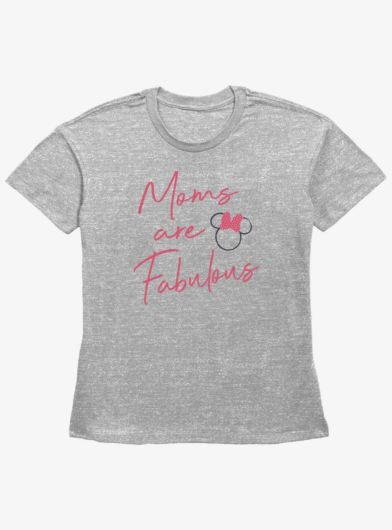 Disney Minnie Mouse Moms Are Fabulous Girls Straight Fit T-Shirt, HEATHER GR, hi-res