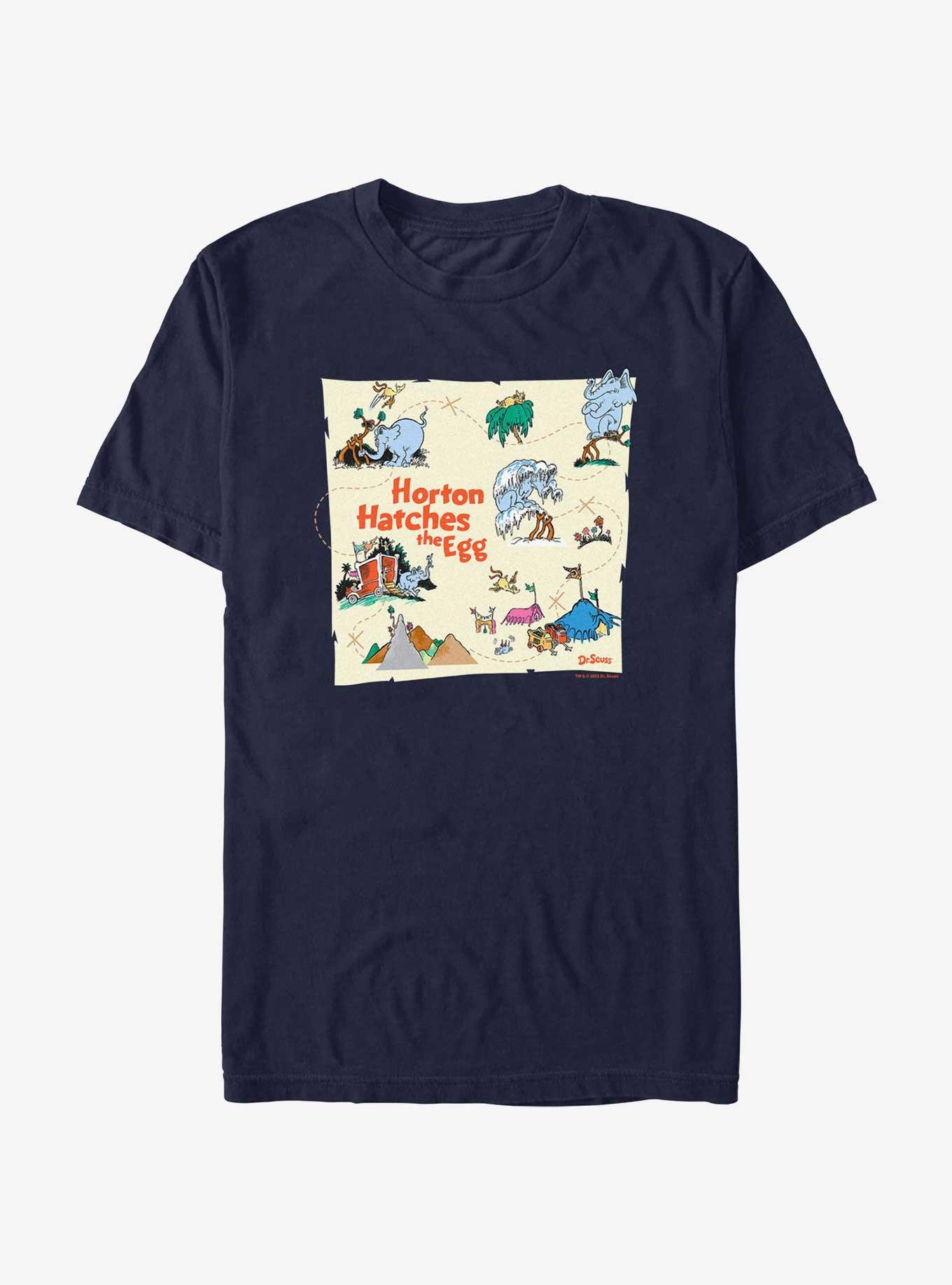Dr. Seuss Horton Map T- Shirt, NAVY, hi-res