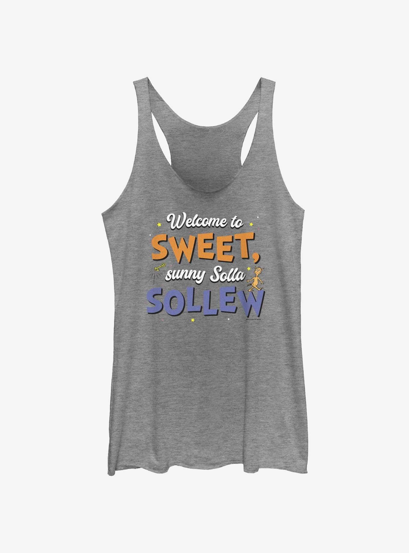 Dr. Seuss Welcome To Solla Sollew Girls Tank, GRAY HTR, hi-res
