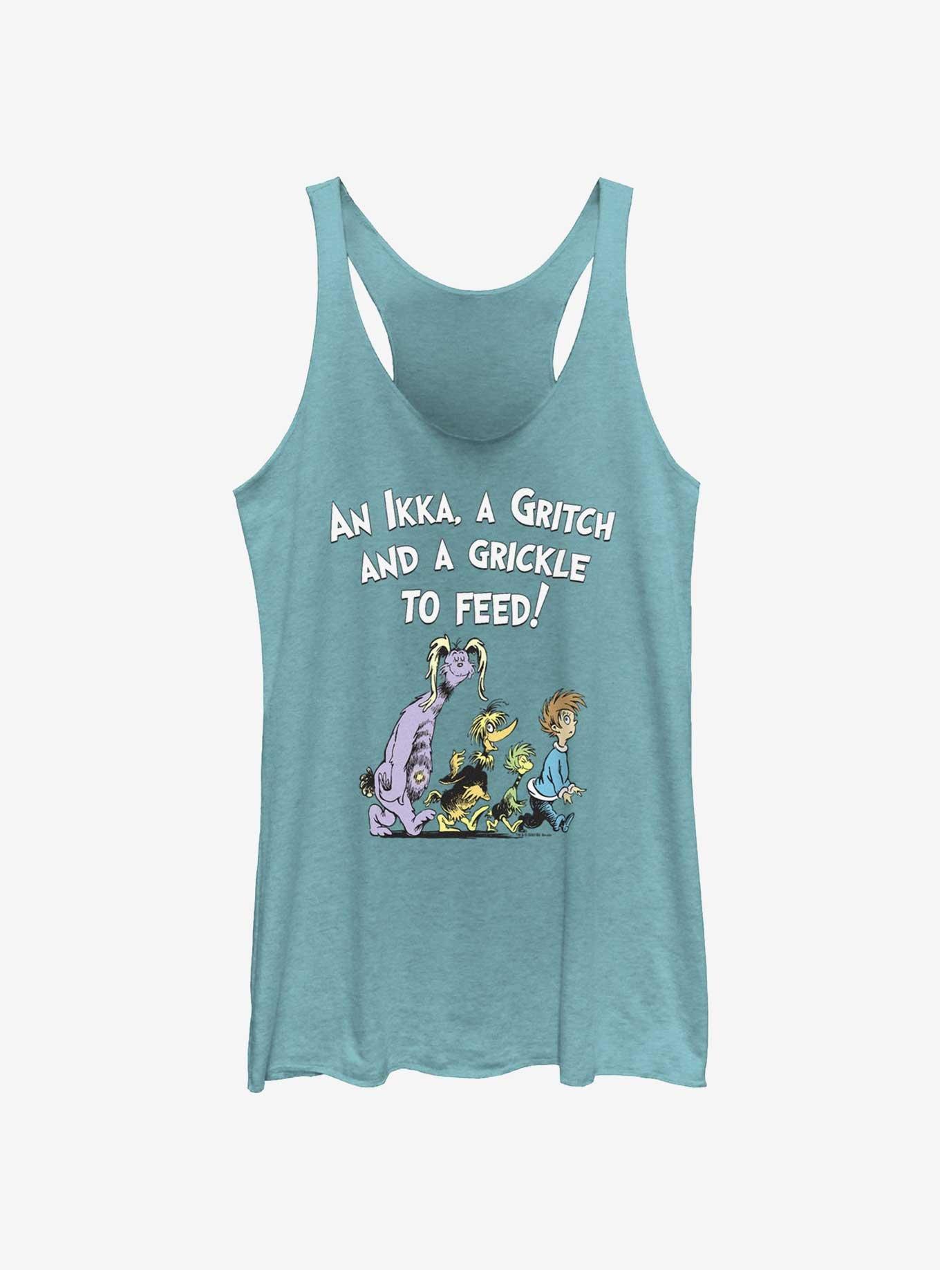 Dr. Seuss Grickle To Feed Girls Tank, TAHI BLUE, hi-res