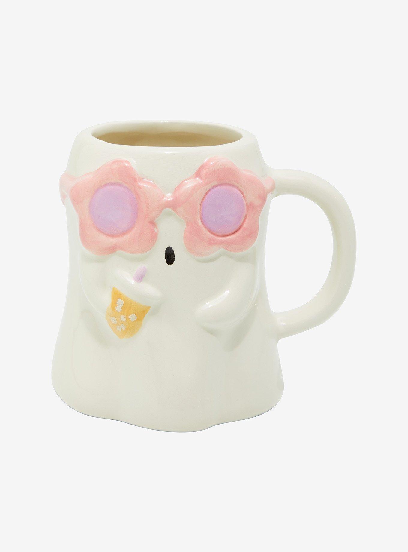 Ghost Flower Sunglasses Figural Mug