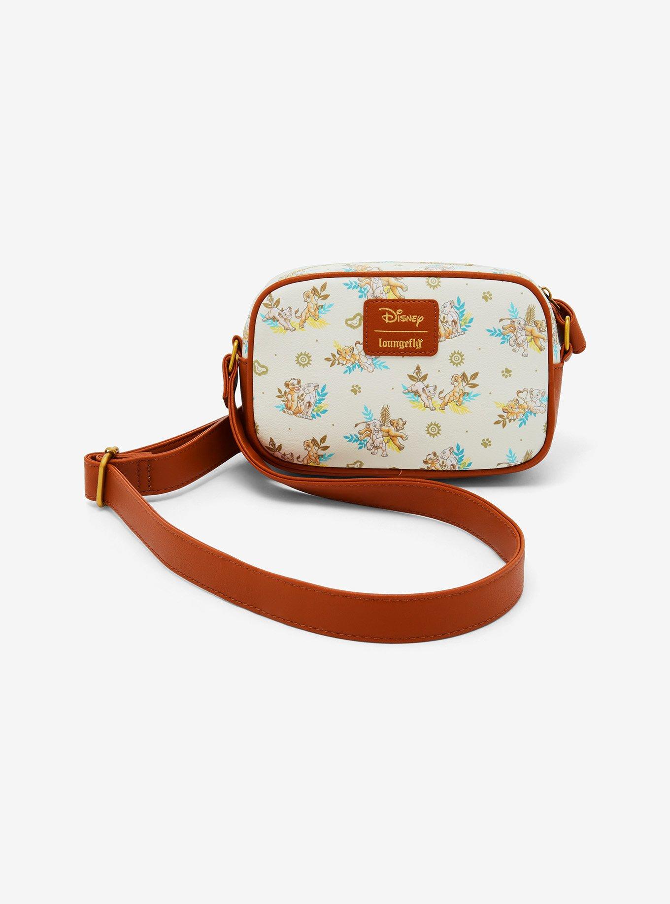 Loungefly Disney The Lion King Simba & Nala Camera Crossbody Bag