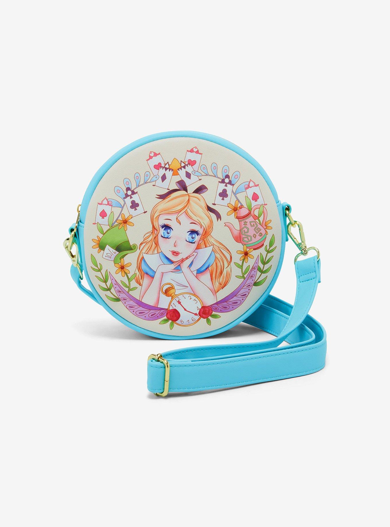 Loungefly Disney Alice In Wonderland Doodle Circle Crossbody Bag