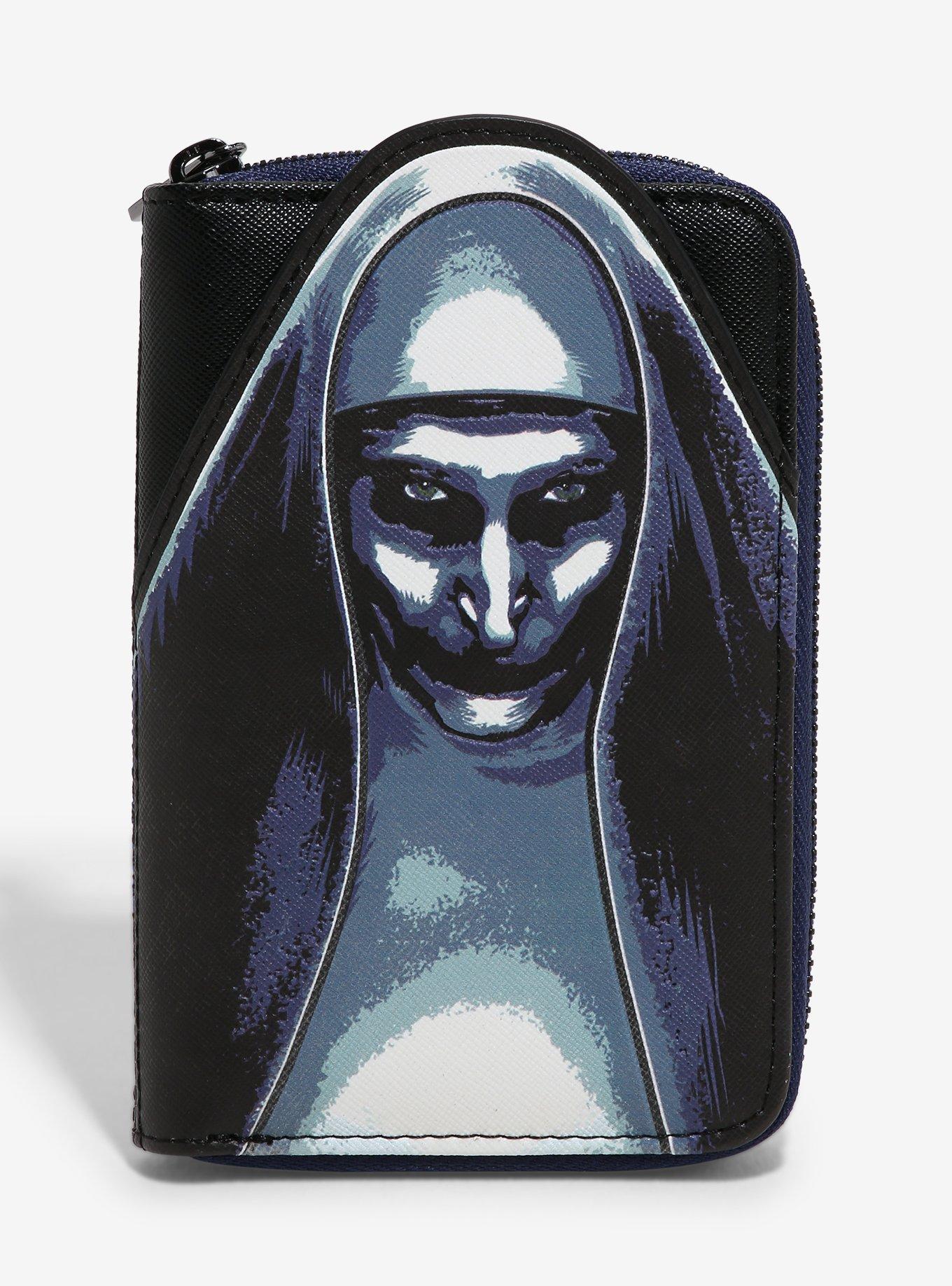 Loungefly The Nun Glow-In-The-Dark Zipper Wallet, , hi-res