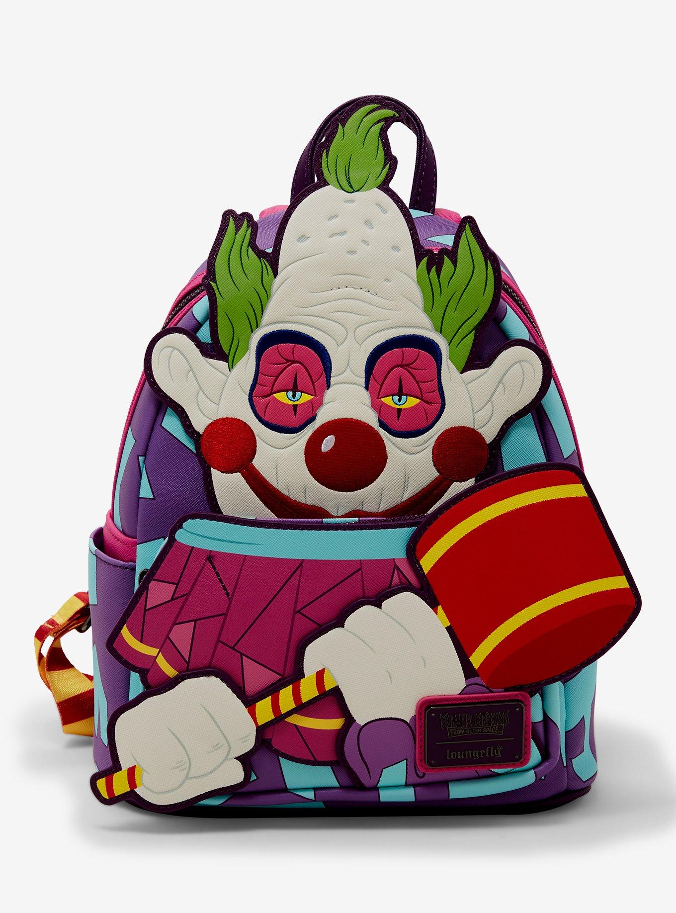 Loungefly Killer Klowns From Outer Space  Jumbo Glow-In-The-Dark Figural Mini Backpack, , hi-res