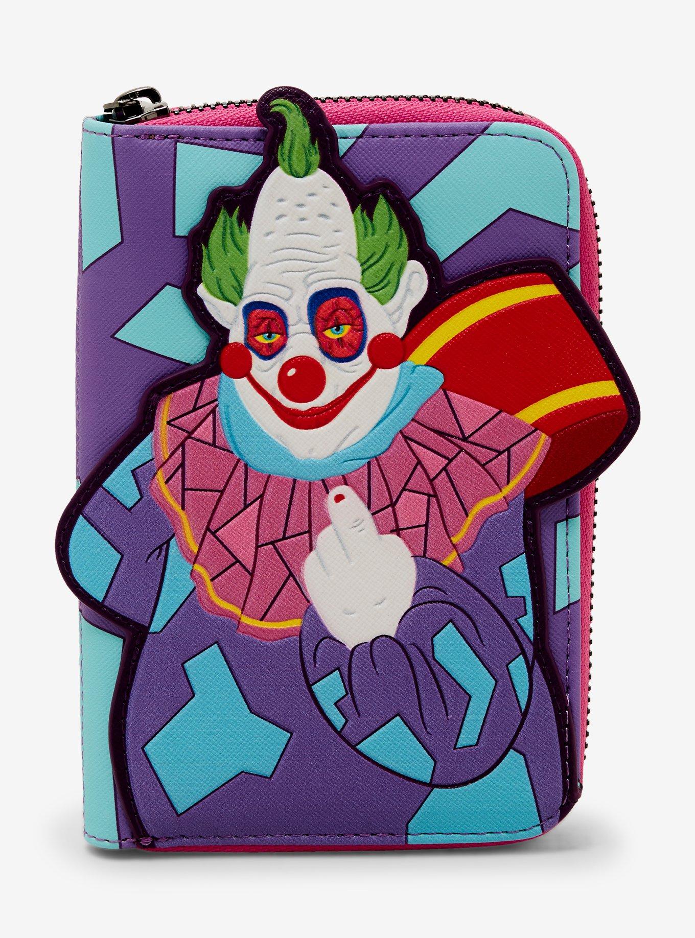 Loungefly Killer Klowns From Outer Space Jumbo Glow-In-The-Dark Zipper Wallet, , hi-res