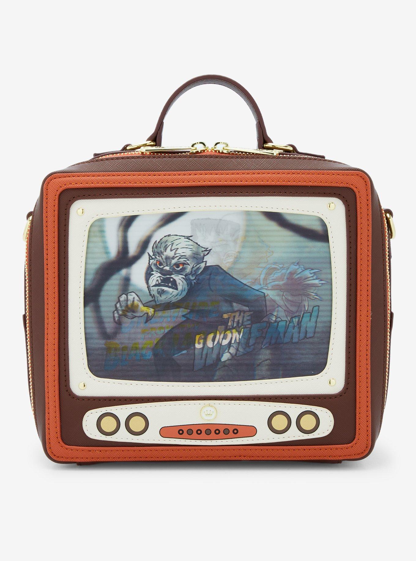 Loungefly Universal Monsters TV Lenticular Crossbody Bag