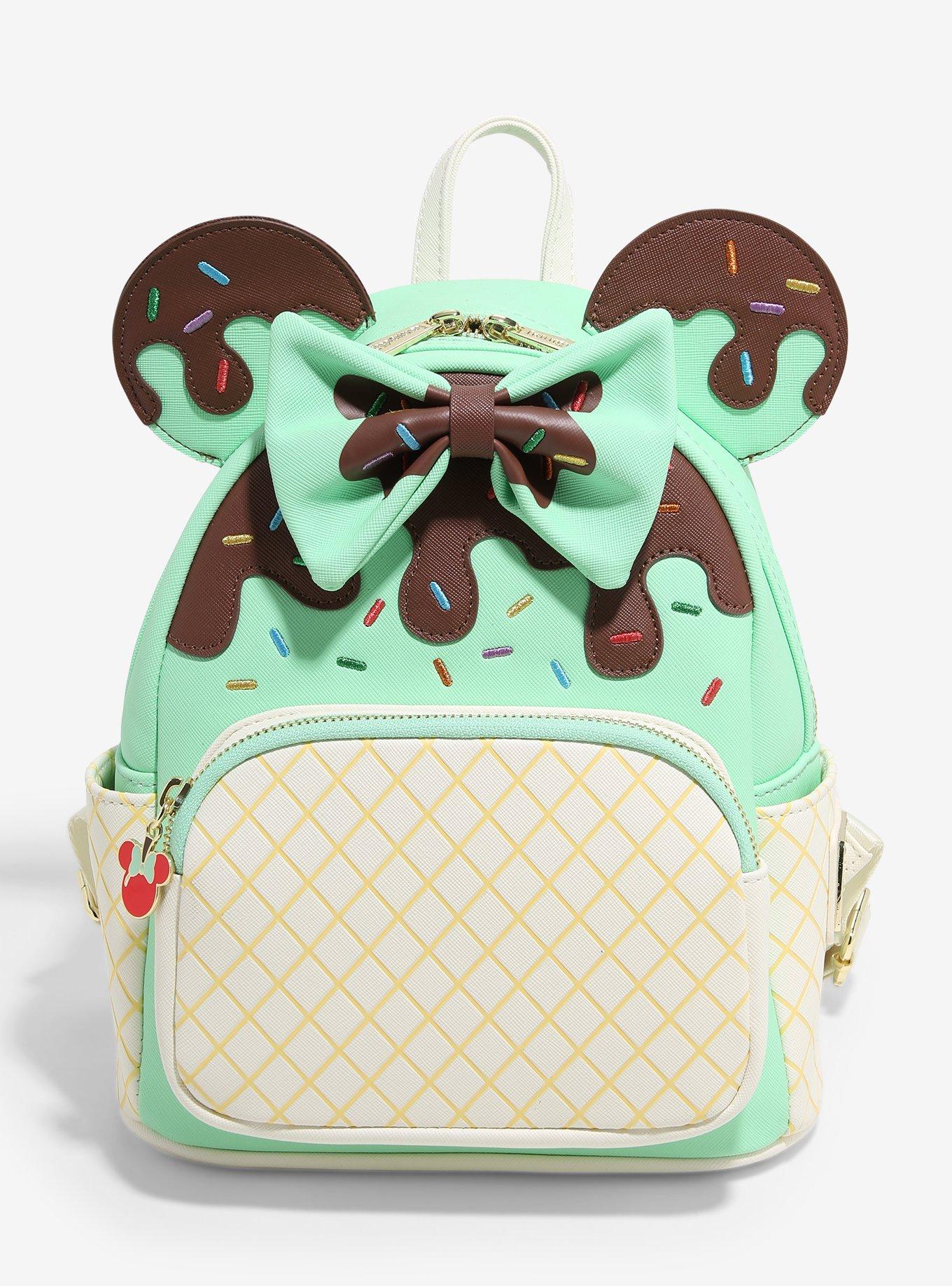 Loungefly popular Mickey strawberry sundae backpack