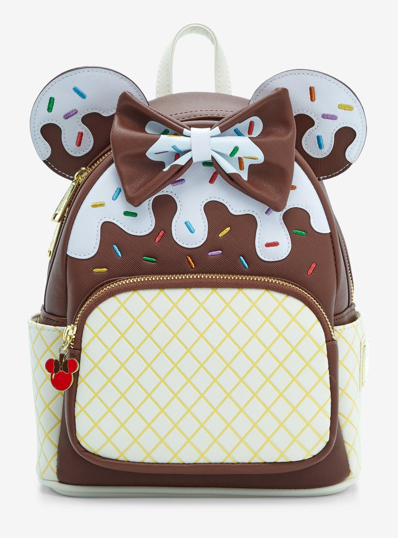 Loungefly Minnie Strawberry Ice Cream Sundae Limited Edition Mini Backpack hot