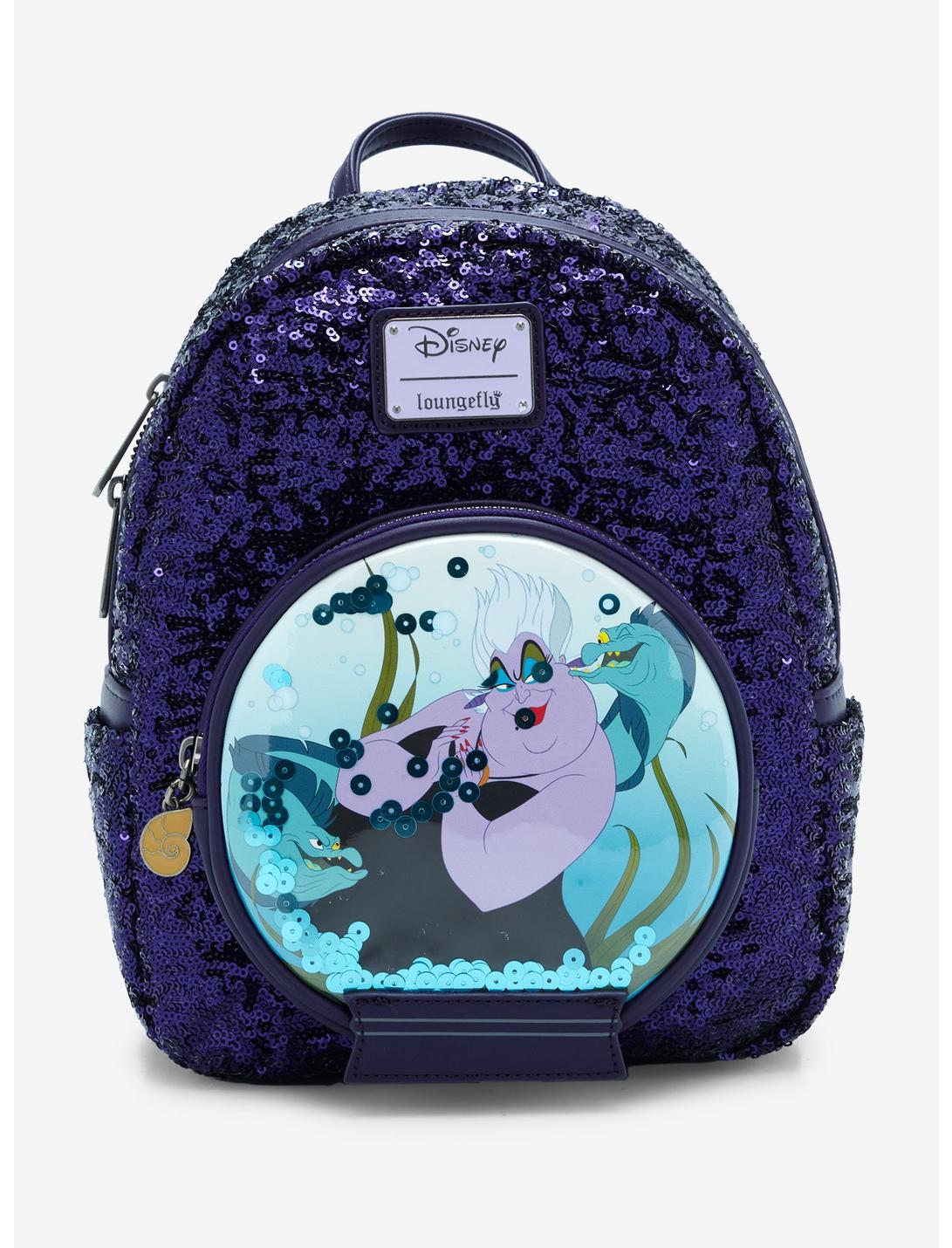 Loungefly Disney The Little Mermaid Ursula Snow Globe Sequin Mini Backpack, , hi-res