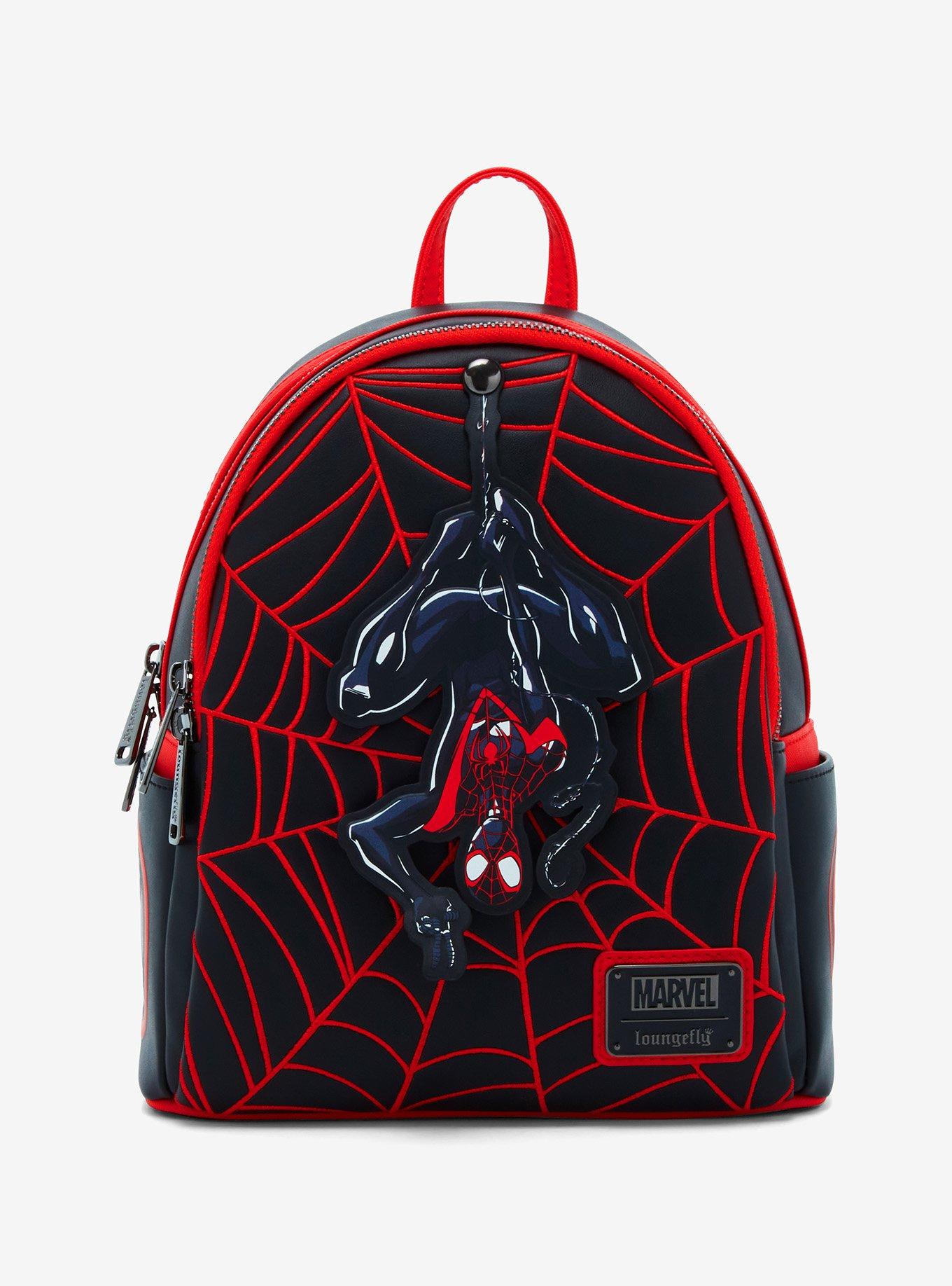 Loungefly Marvel Spider Man Miles Morales Swinging Web Mini Backpack BoxLunch Exclusive BoxLunch