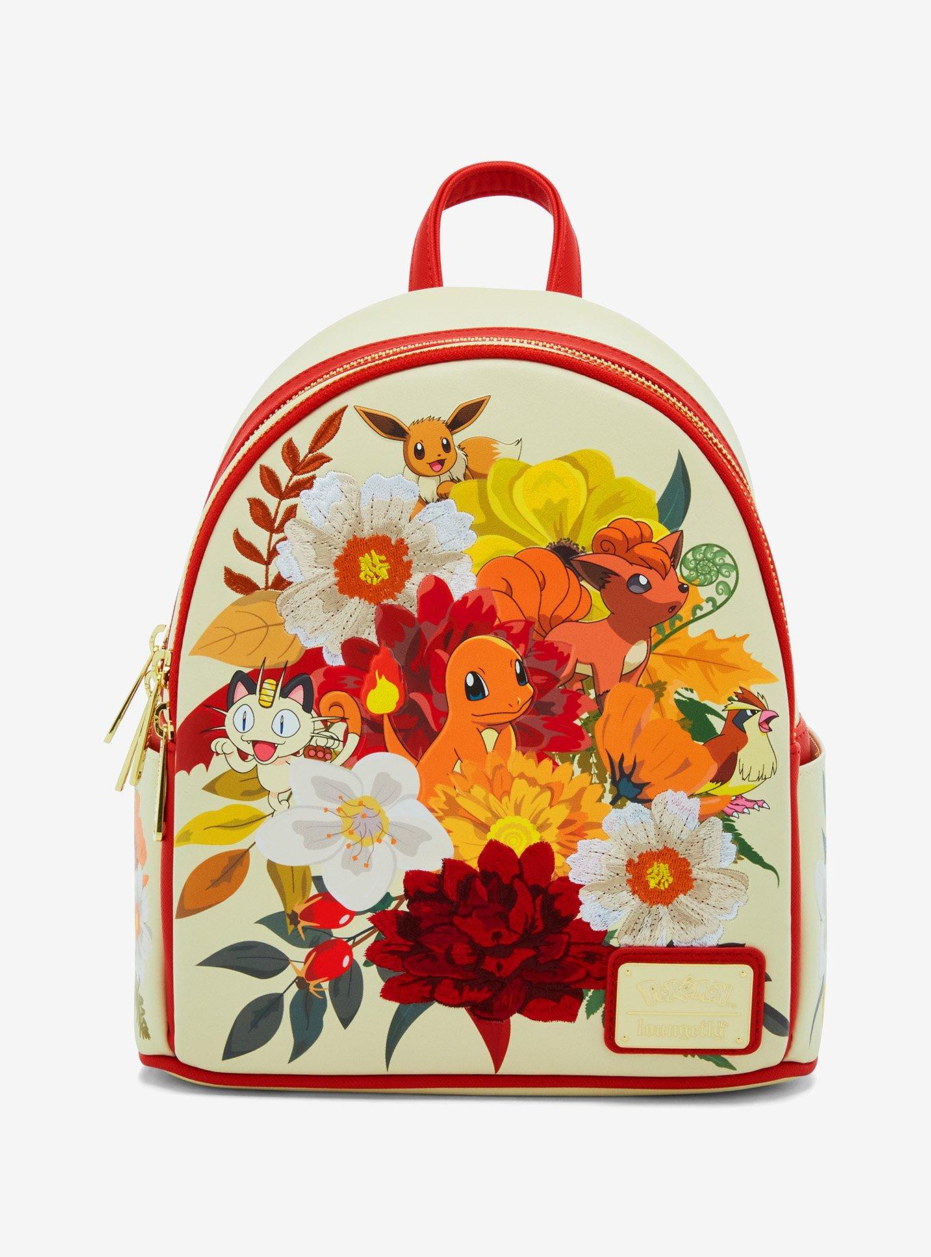 Loungefly Pokémon Charmander and Friends Floral Mini Backpack - BoxLunch Exclusive, , hi-res