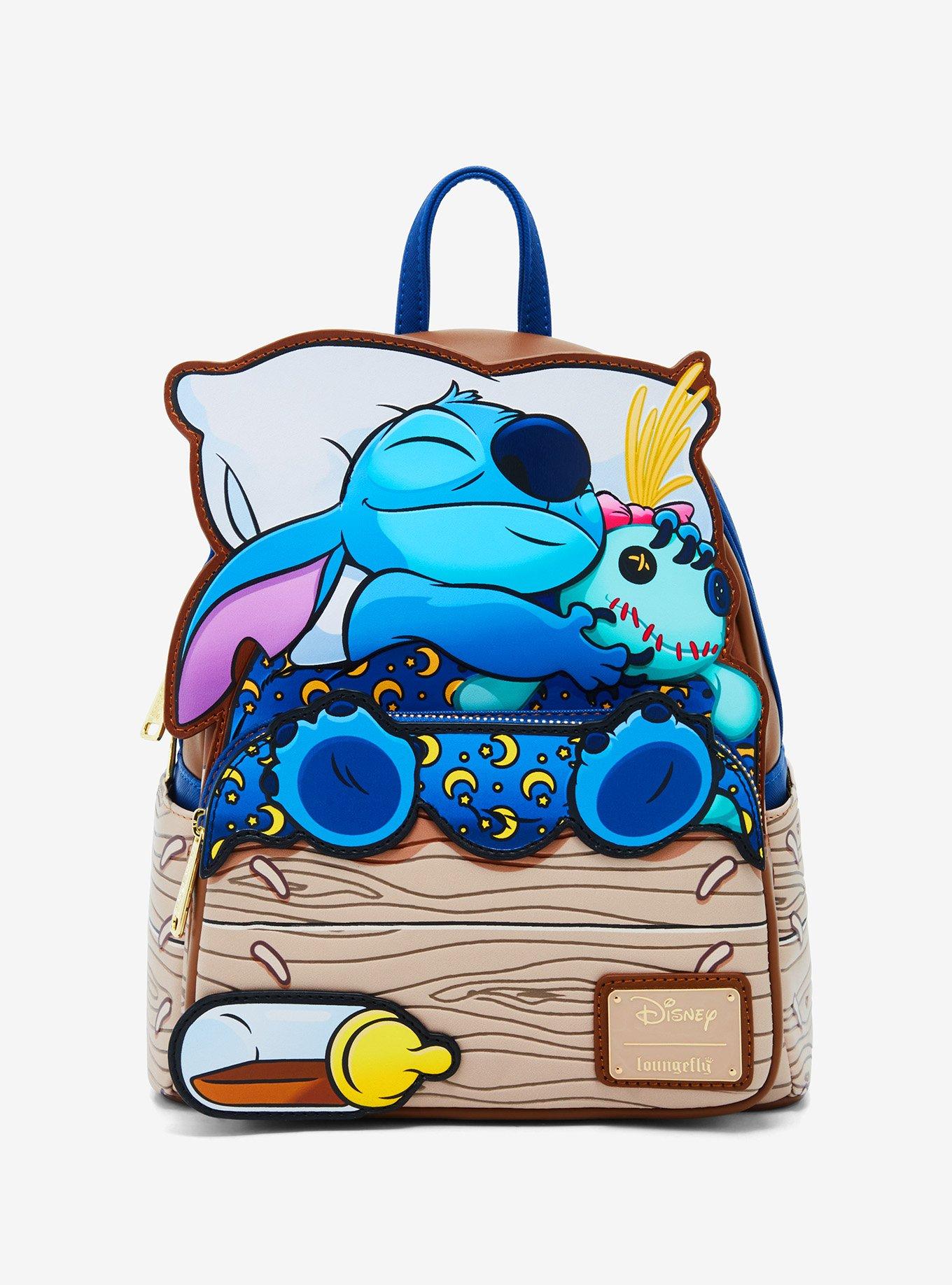 Loungefly Disney Lilo & Stitch Sleeping Stitch Mini Backpack - BoxLunch Exclusive, , hi-res