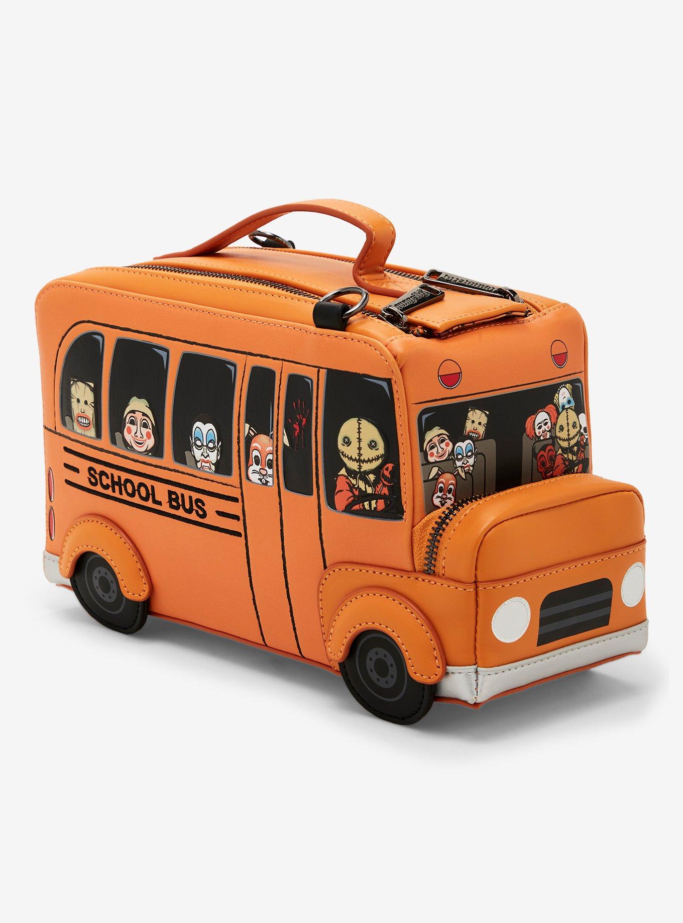 Loungefly Trick 'R Treat School Bus Glow-in-the-Dark Figural Crossbody Bag, , hi-res