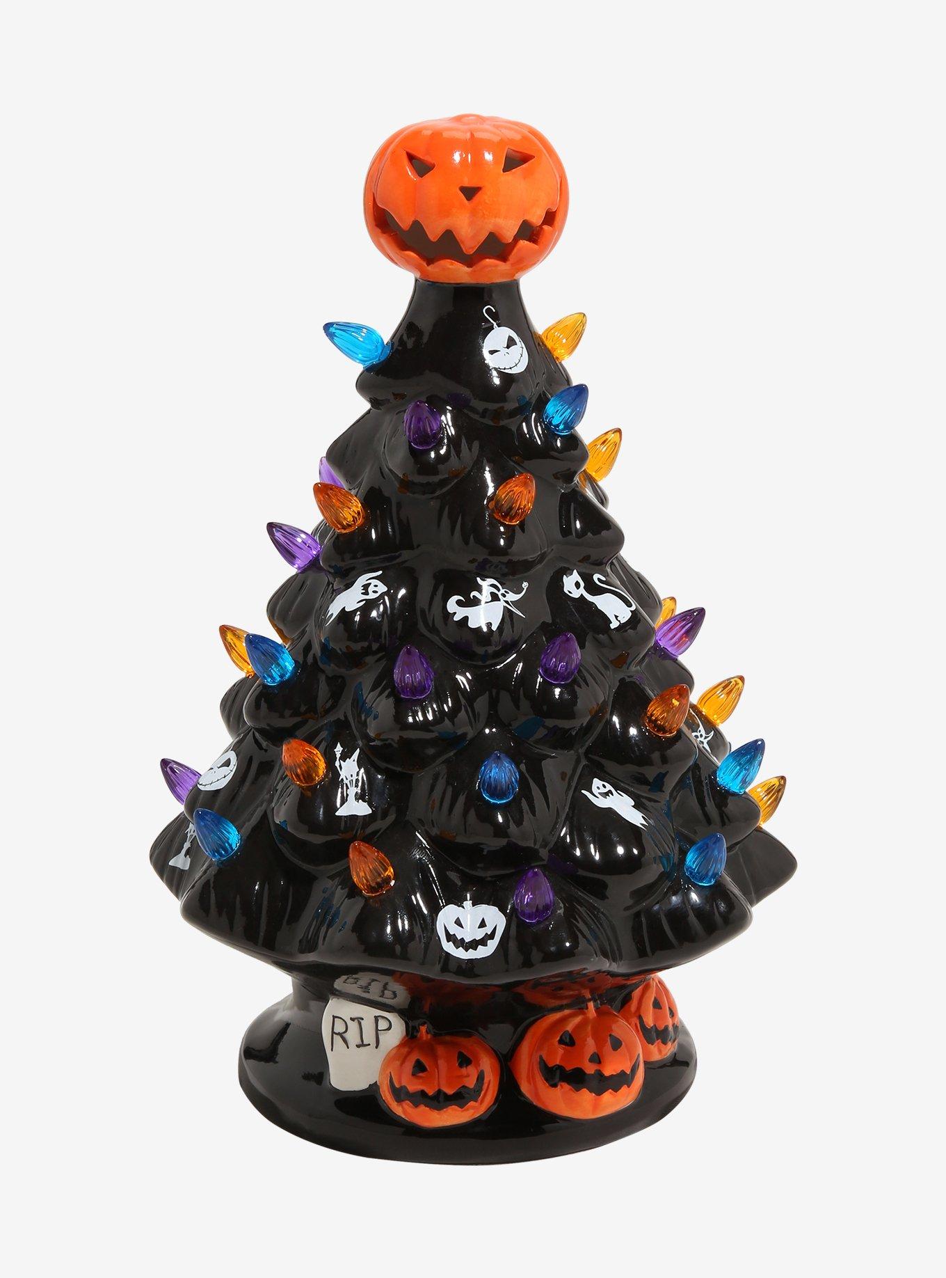 The Nightmare Before Christmas Halloween Light-Up Ceramic Tree, , hi-res