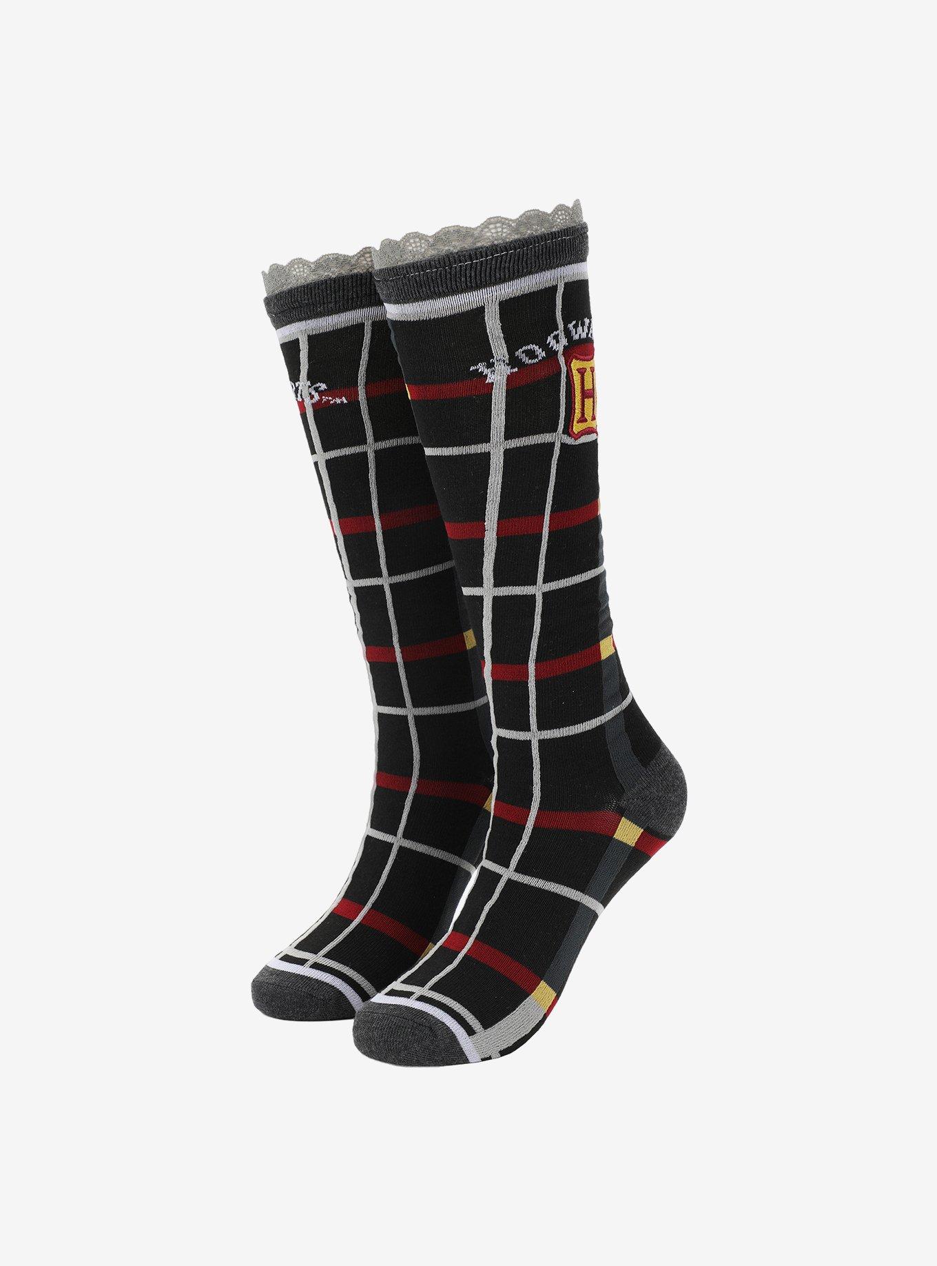 Harry Potter Plaid Knee-High Socks, , hi-res