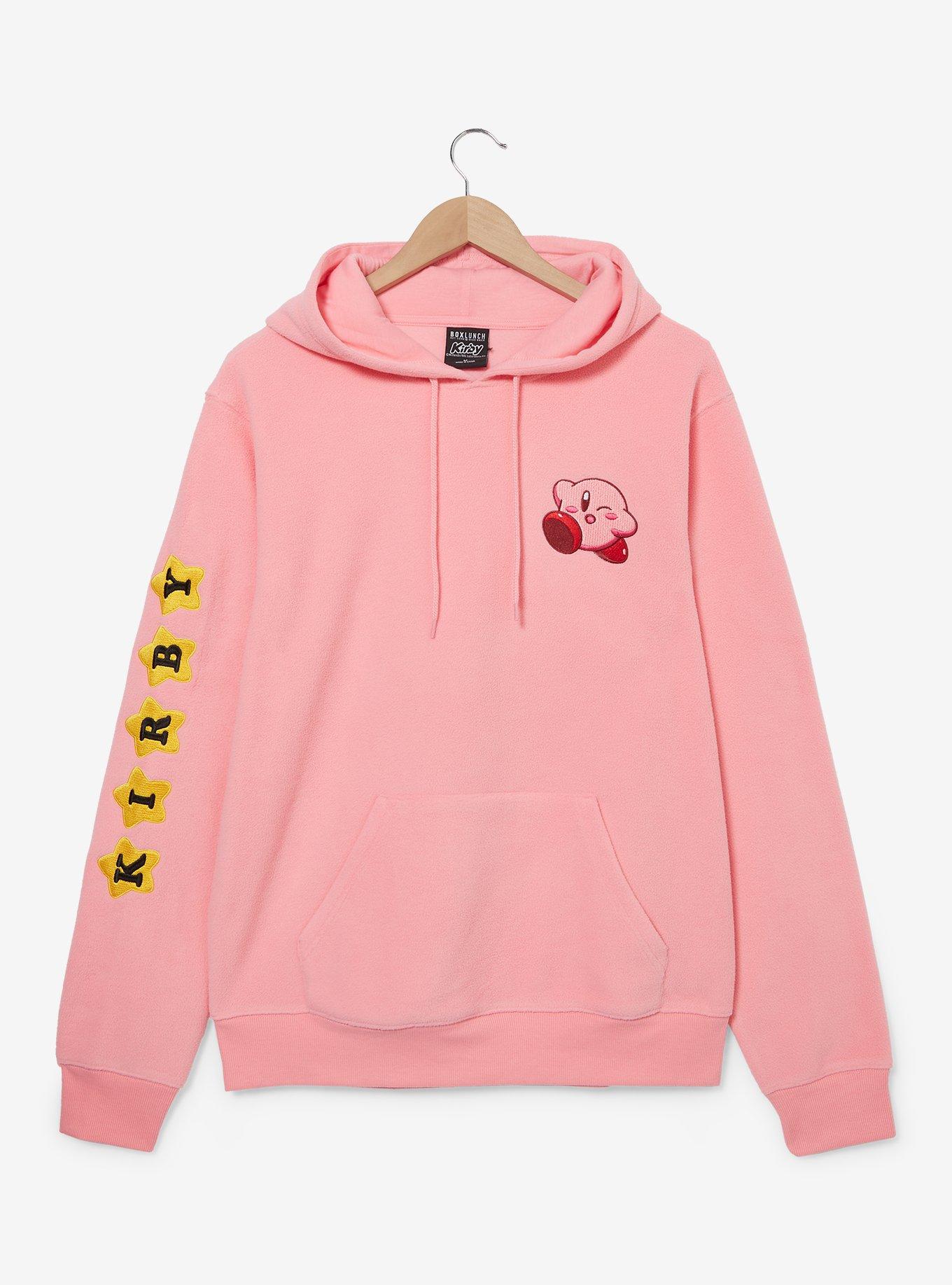 Nintendo Kirby Sherpa Fleece Hoodie — BoxLunch Exclusive, LIGHT PINK, hi-res