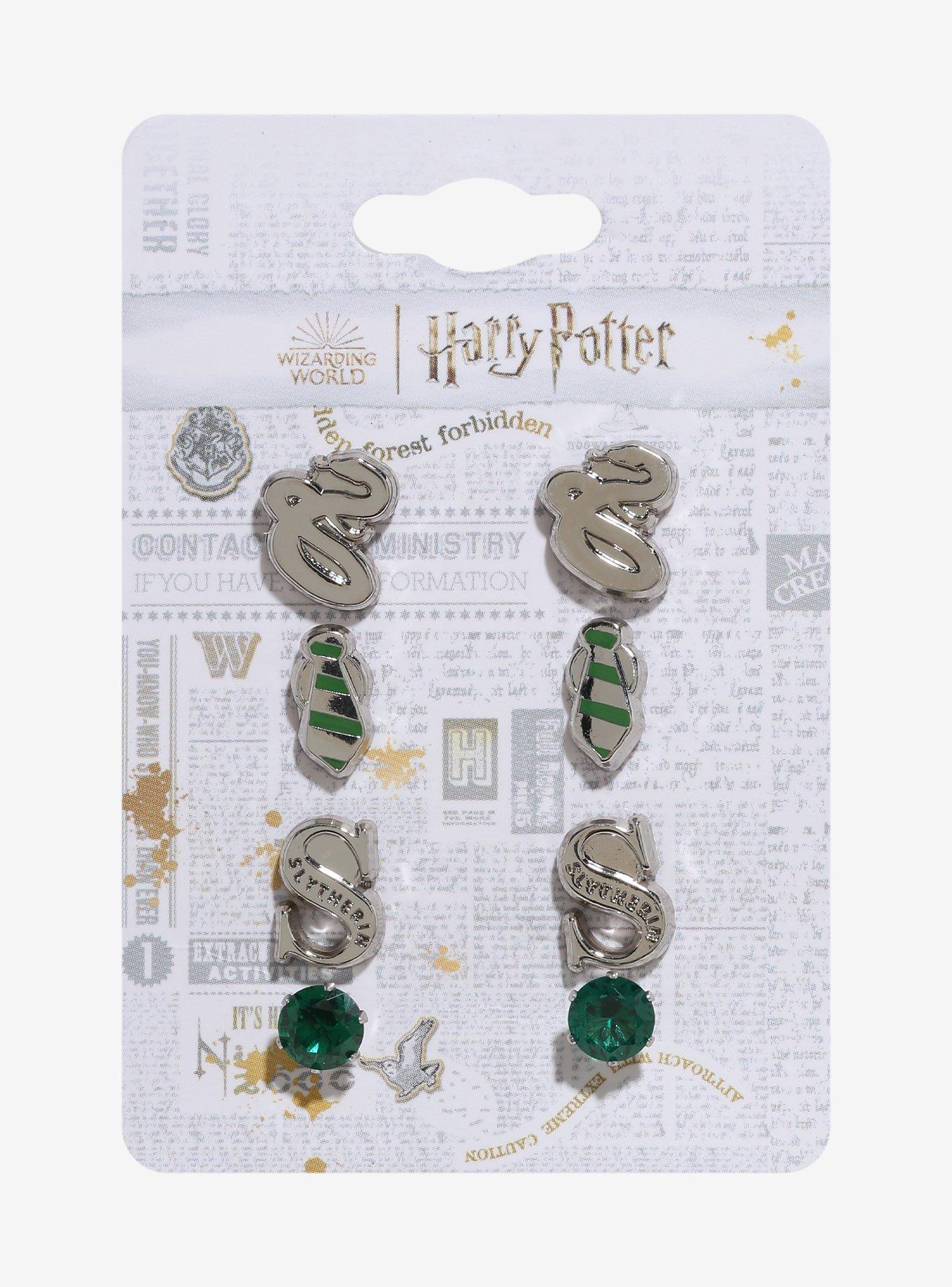 Harry Potter Slytherin Icons Earring Set, , hi-res