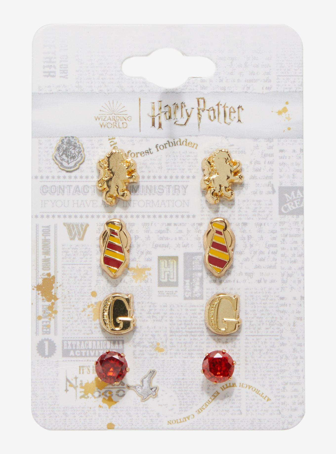 Harry Potter Gryffindor Icons Earring Set, , hi-res