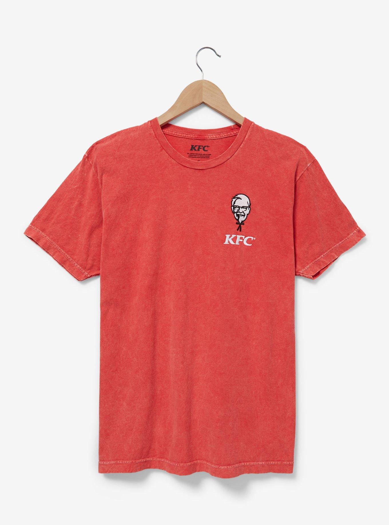 KFC Colonel Sanders Embroidered Portrait T-Shirt - BoxLunch Exclusive, RED, hi-res