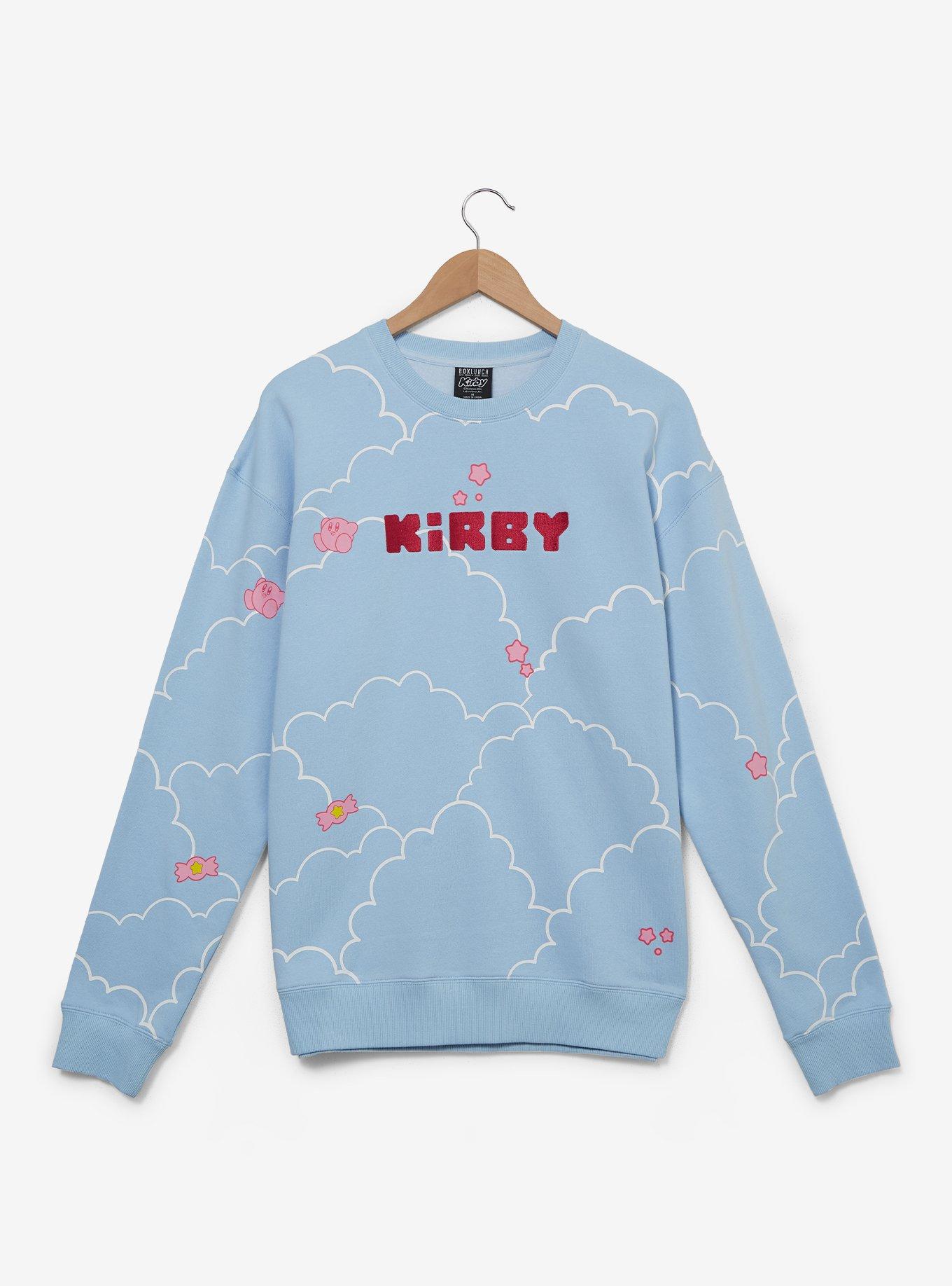 Nintendo Kirby Clouds Allover Print Crewneck - BoxLunch