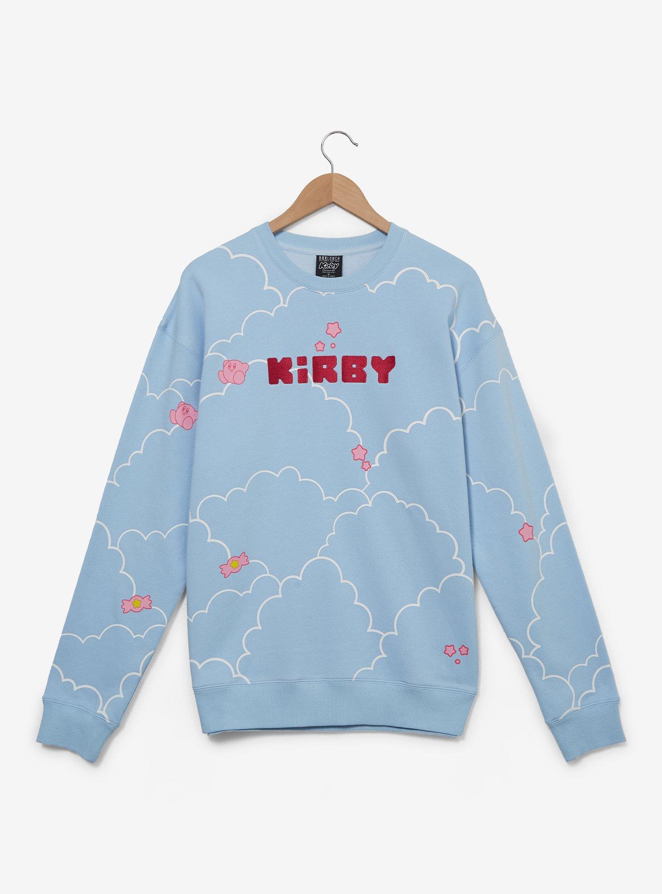 Nintendo Kirby Clouds Allover Print Crewneck - BoxLunch Exclusive, , hi-res