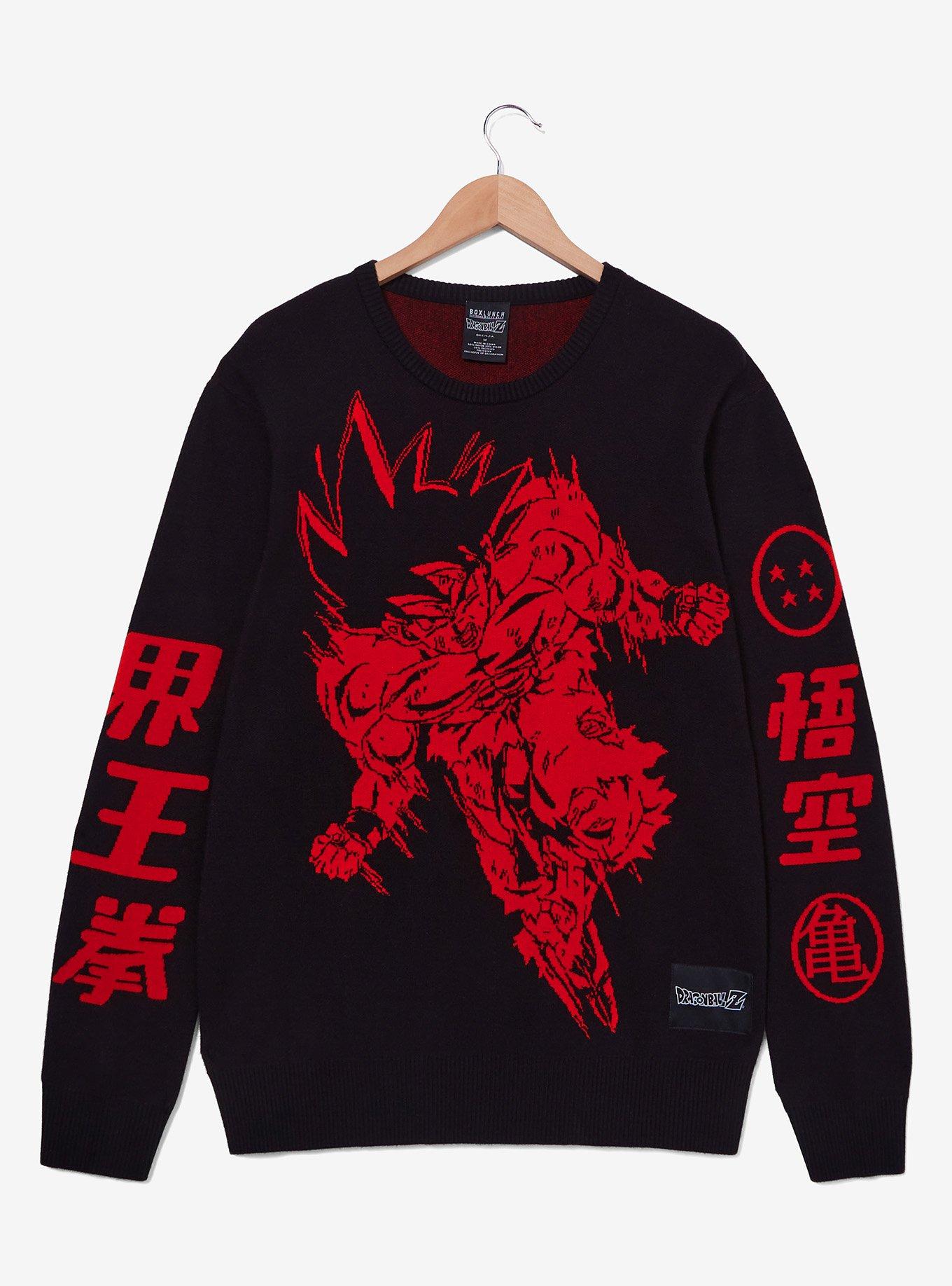 Dragon Ball Z Goku Tonal Sweater - BoxLunch Exclusive, BLACK, hi-res