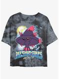 Pokemon Ghostly Mismagius Girls Tie-Dye Crop T-Shirt, BLKCHAR, hi-res