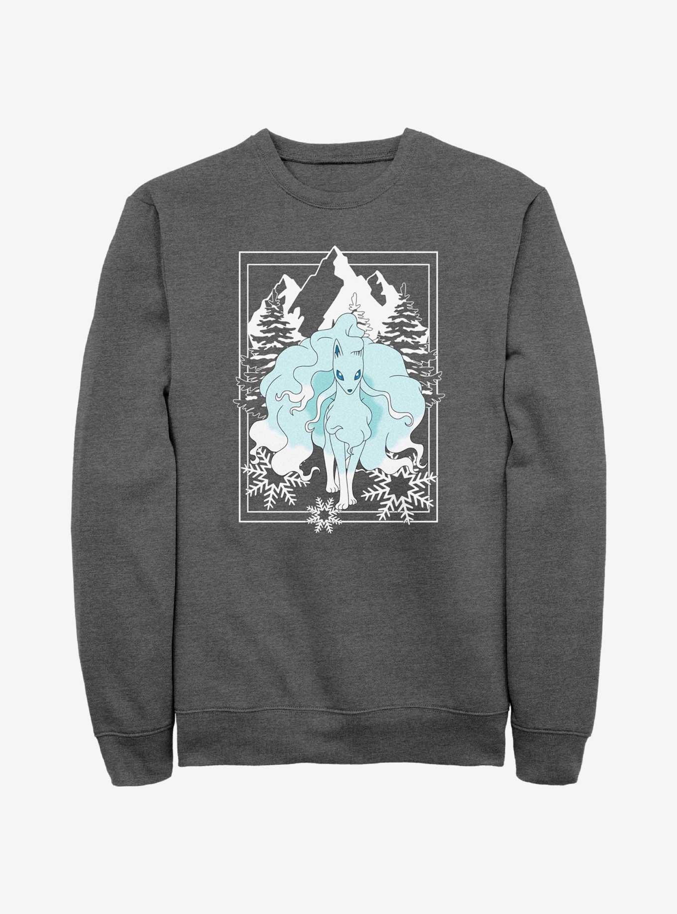 Pokemon Ninetales Winter Scene Sweatshirt, , hi-res