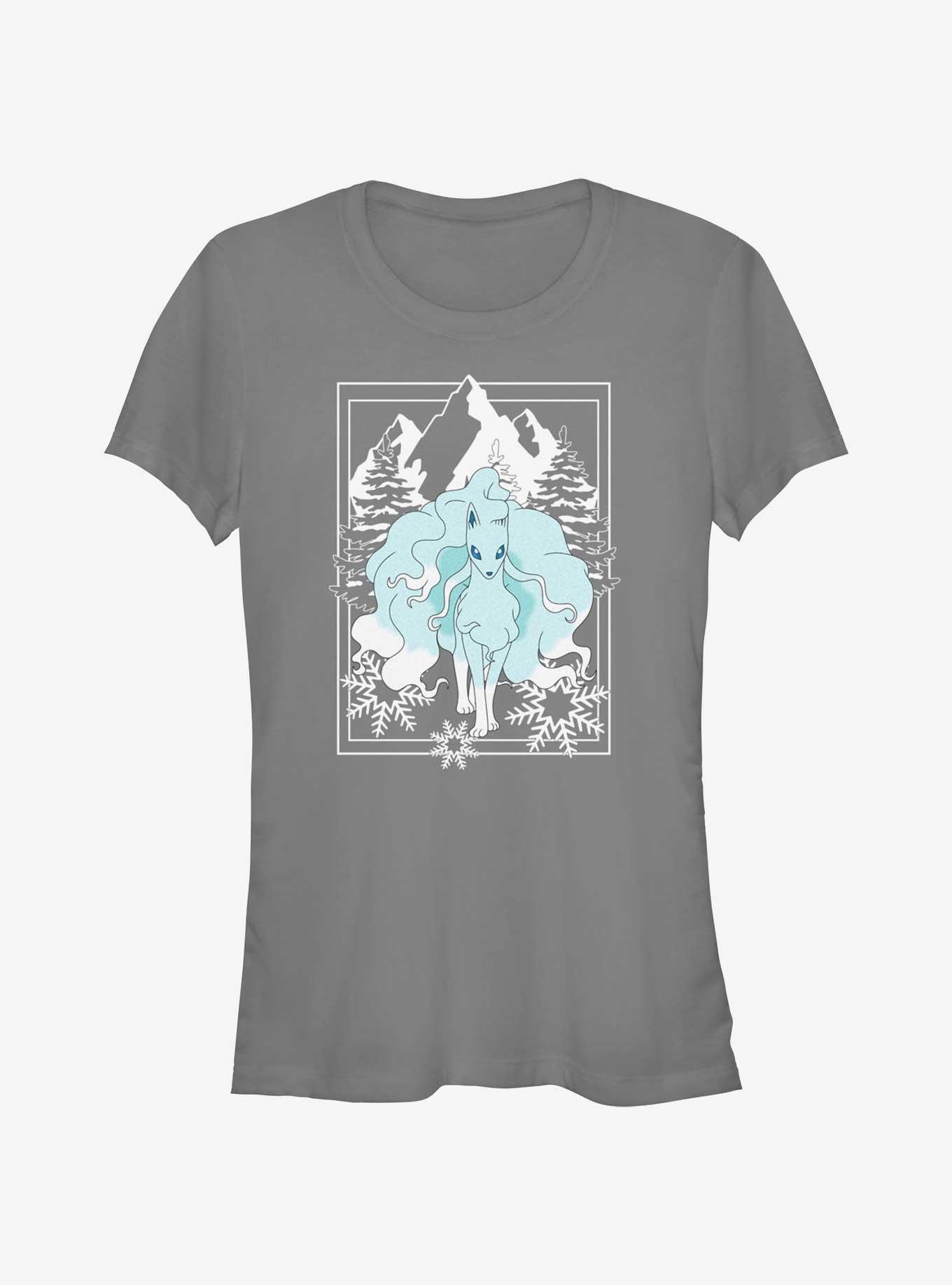 Pokemon Ninetales Winter Scene Girls T-Shirt, , hi-res