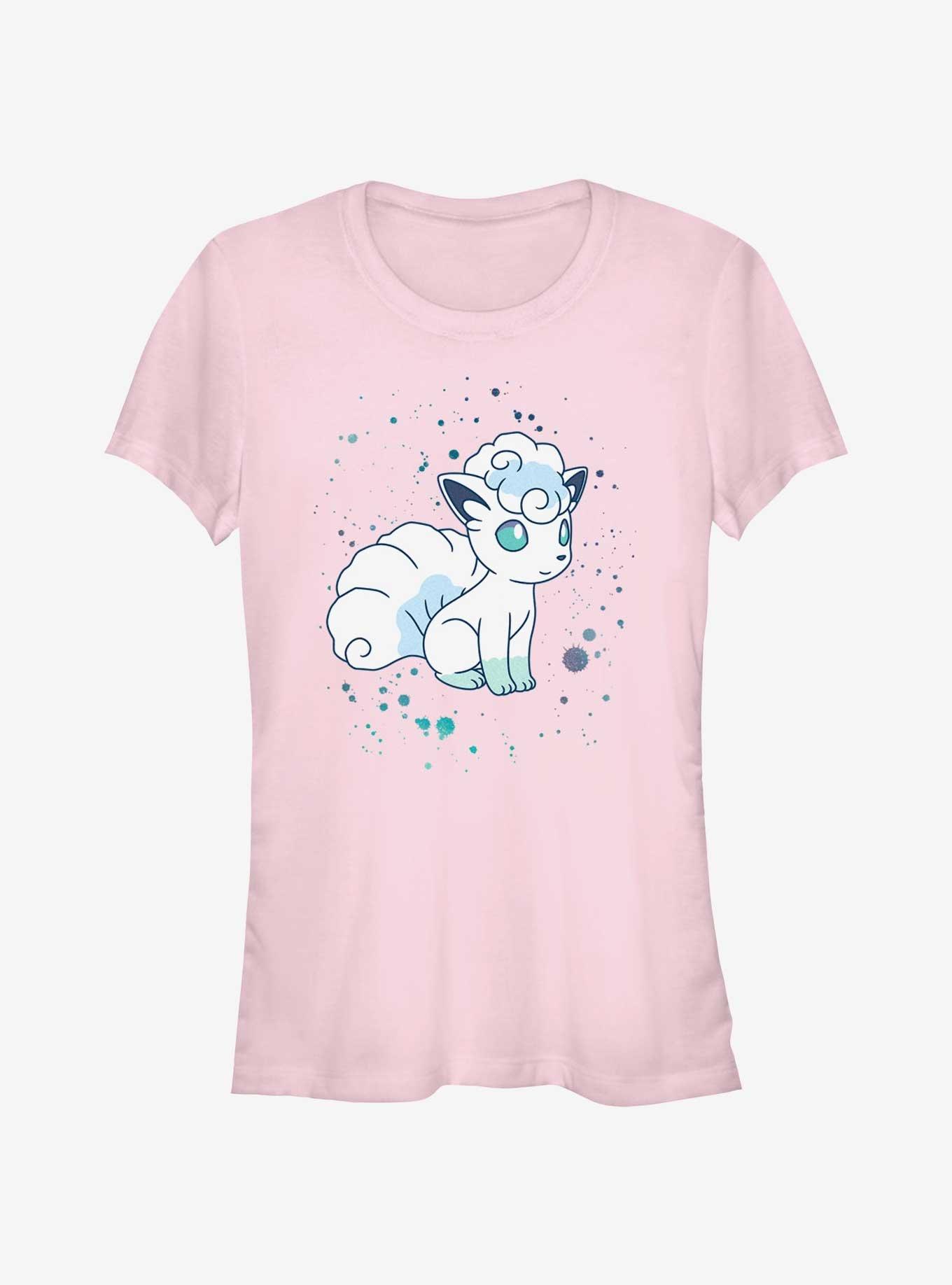Pokemon Watercolor Vulpix Girls T-Shirt, LIGHT PINK, hi-res