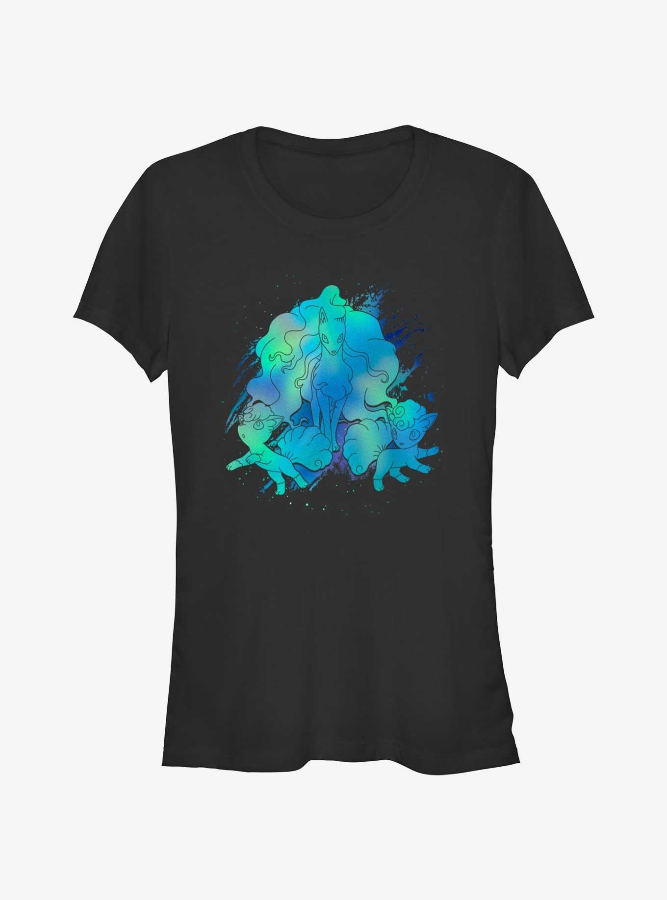 Pokemon Alolan Northern Lights Girls T-Shirt, BLACK, hi-res