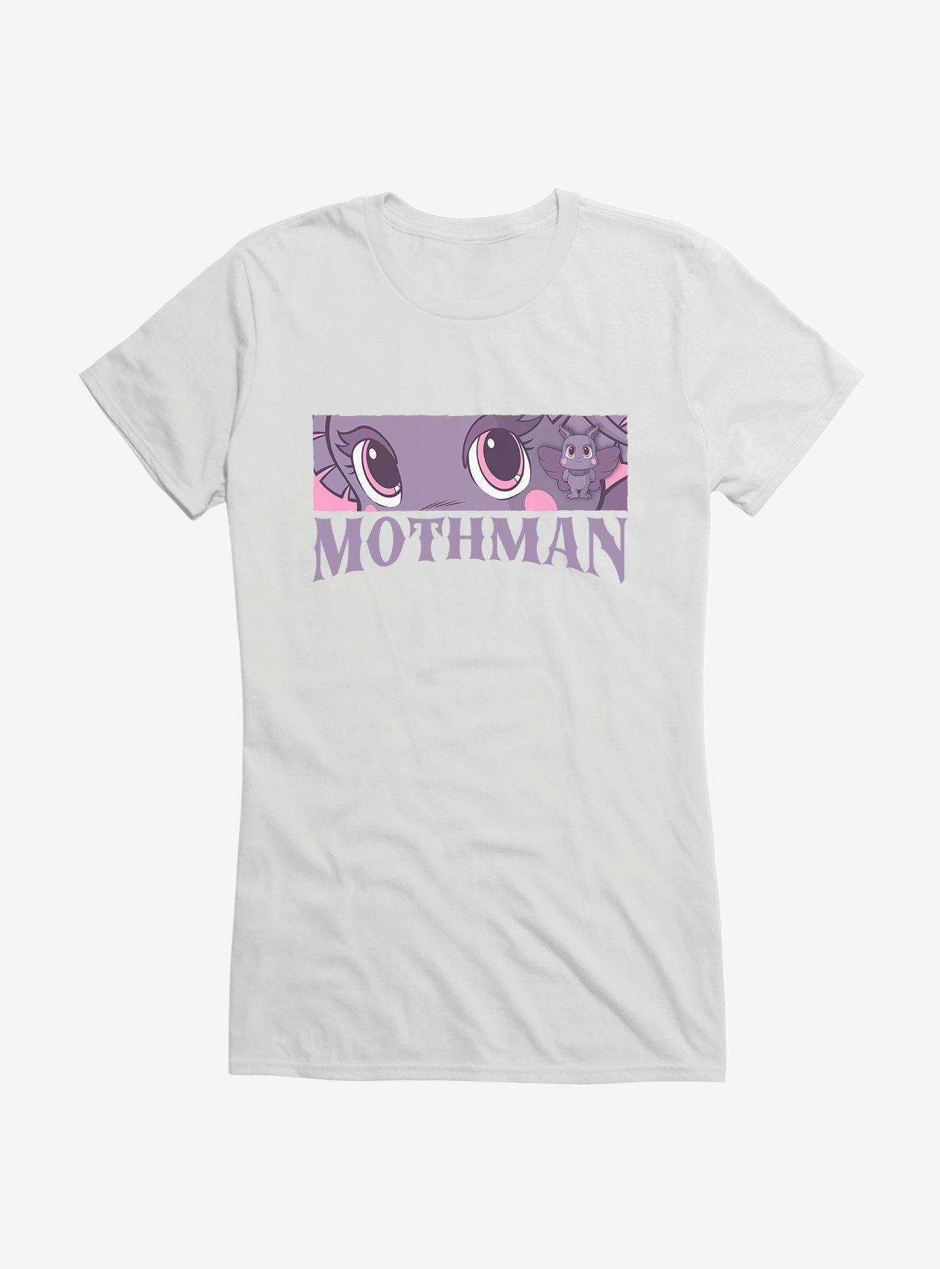 Chibi Cryptids Mothman Eyes Girls T-Shirt, WHITE, hi-res