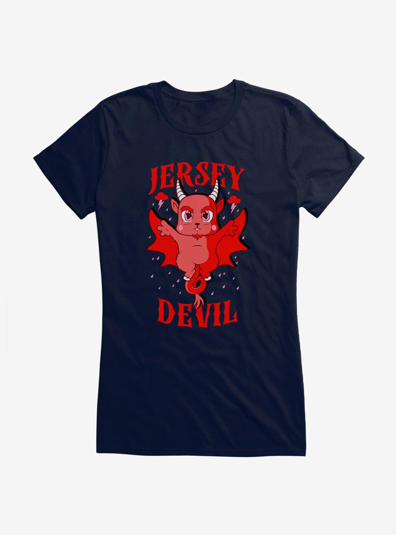 Hot Topic Chibi Cryptids Jersey Devil Girls T-Shirt, , hi-res