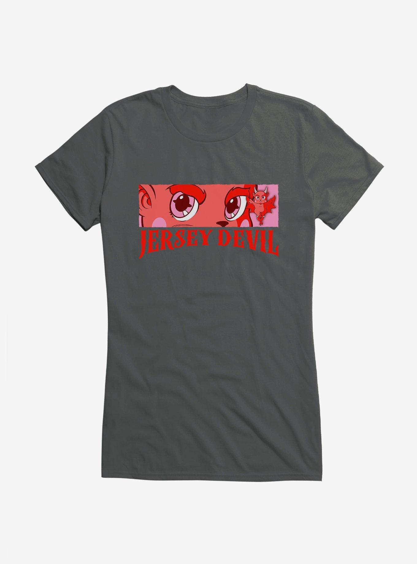 Chibi Cryptids Jersey Devil Eyes Girls T-Shirt, , hi-res