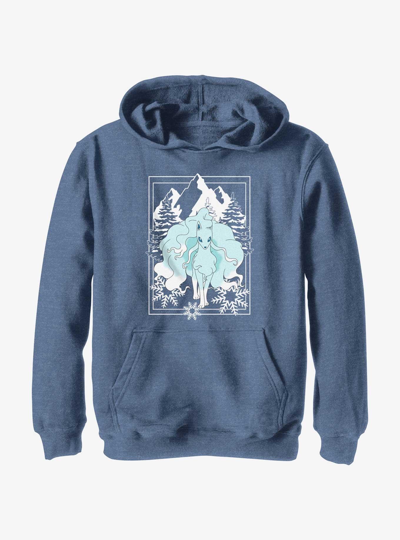 Pokemon Ninetales Winter Scene Youth Hoodie