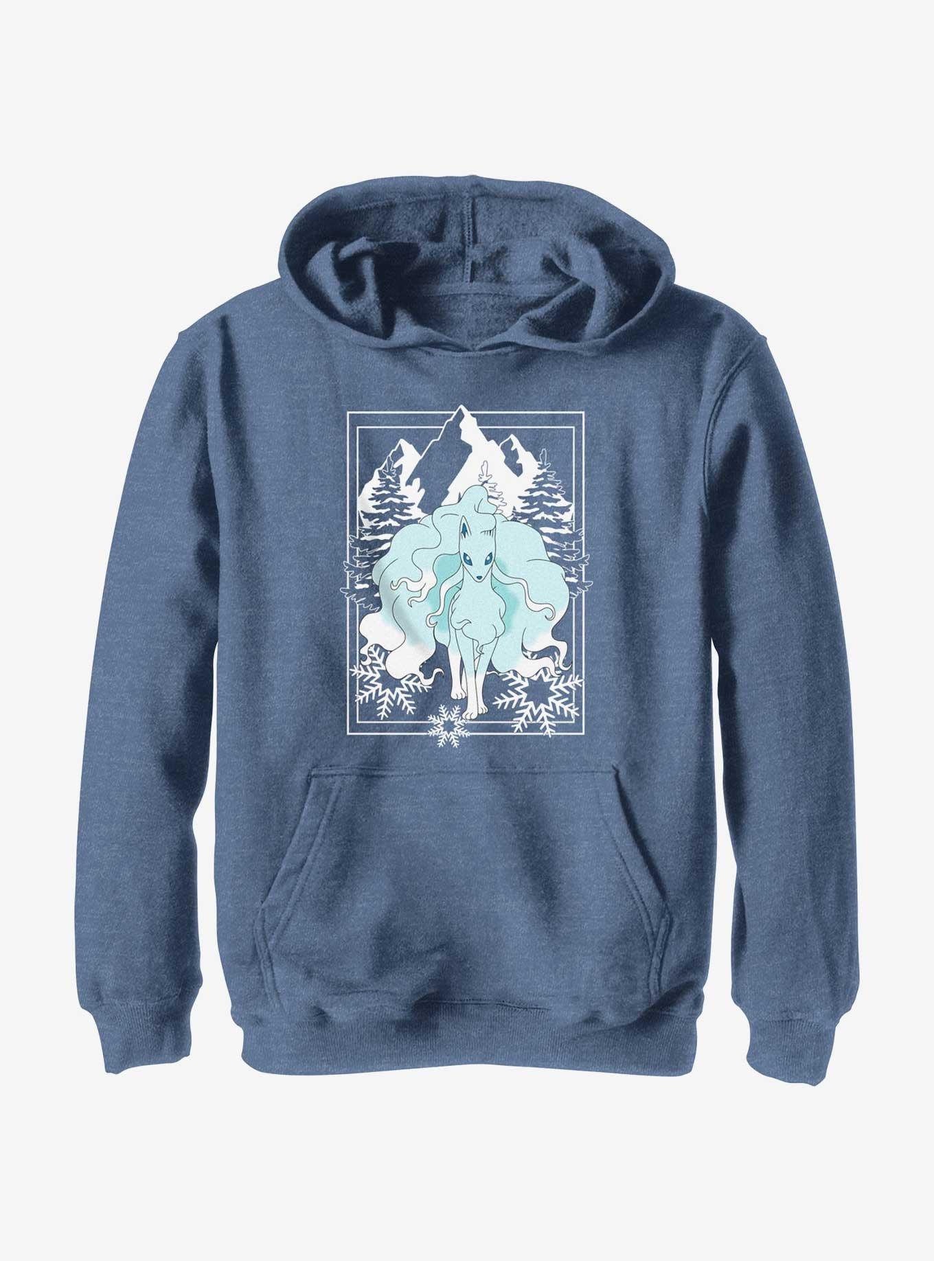Pokemon Ninetales Winter Scene Youth Hoodie, , hi-res