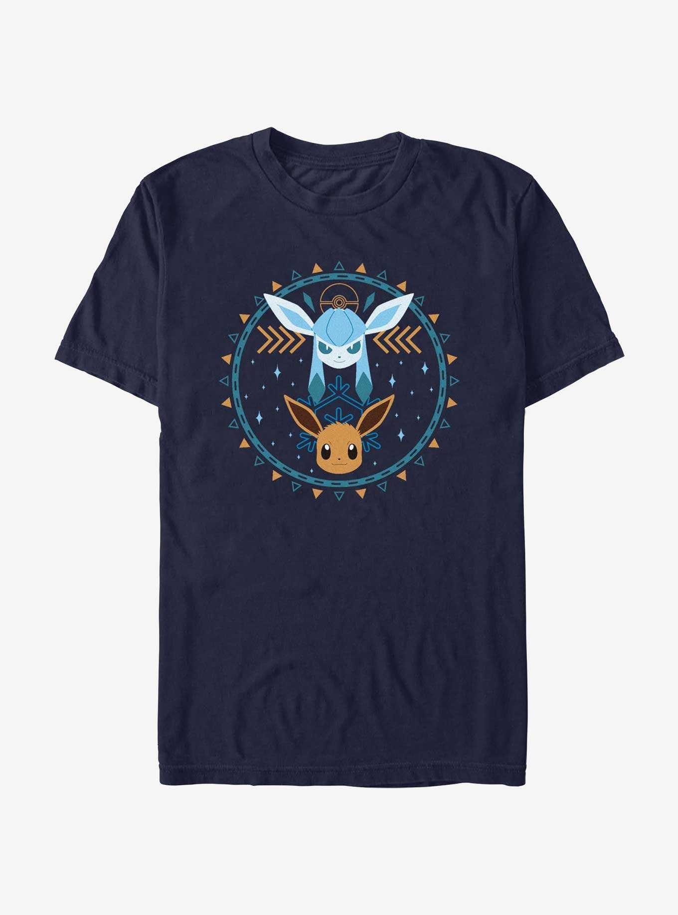 Pokemon Eevee Glaceon Circle T-Shirt, , hi-res