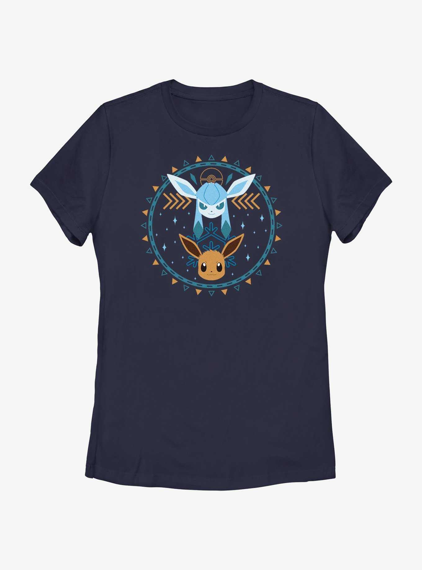 Pokemon Evee Glaceon Circle Womens T-Shirt, , hi-res